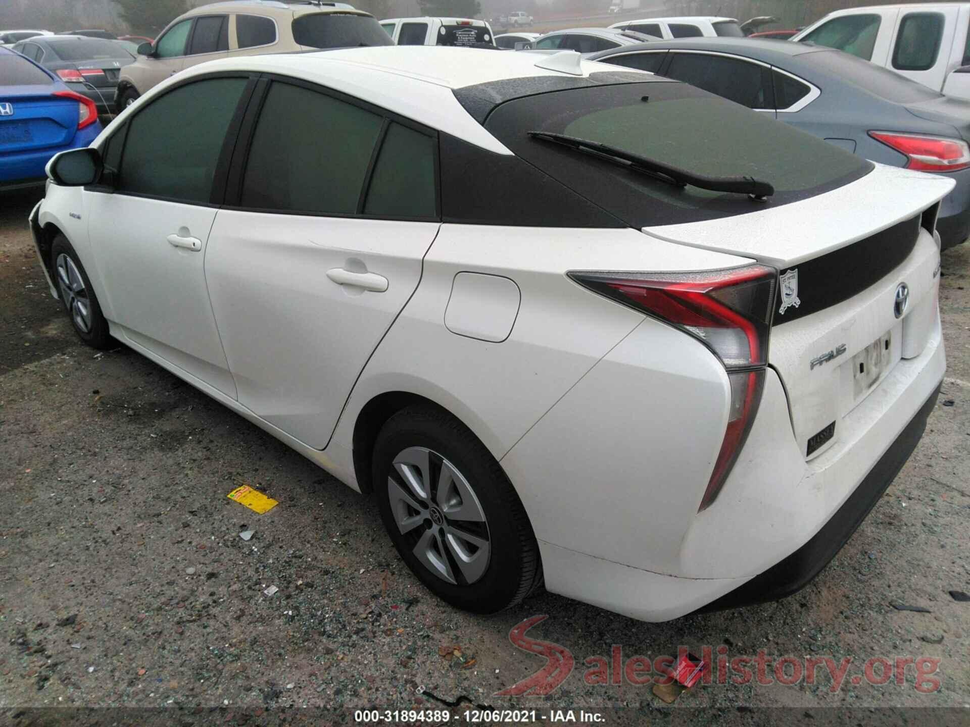 JTDKARFU5G3009564 2016 TOYOTA PRIUS