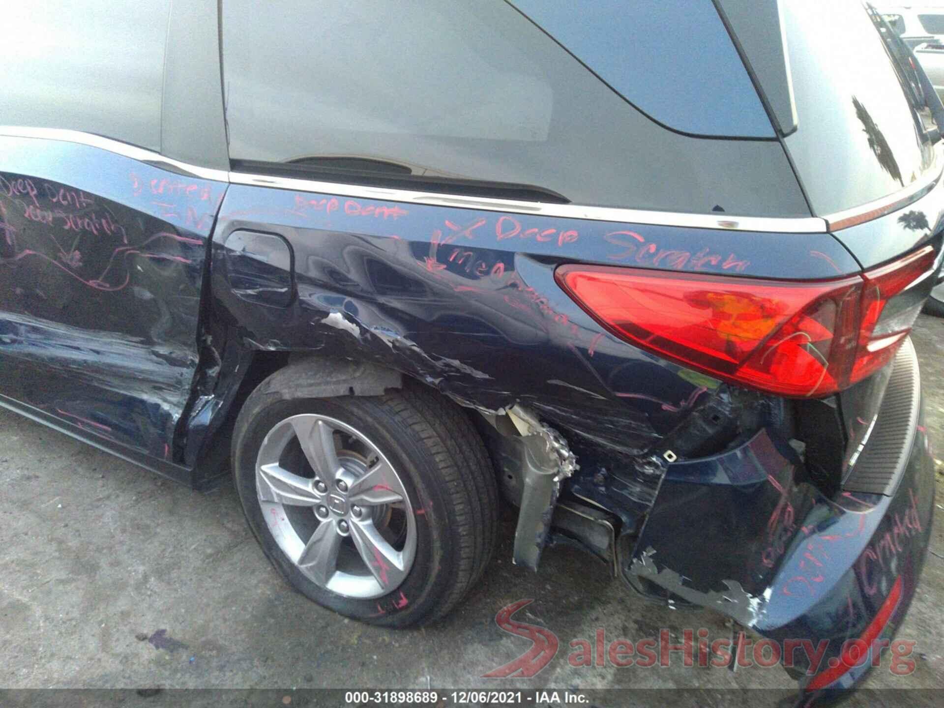 5FNRL6H75LB037814 2020 HONDA ODYSSEY