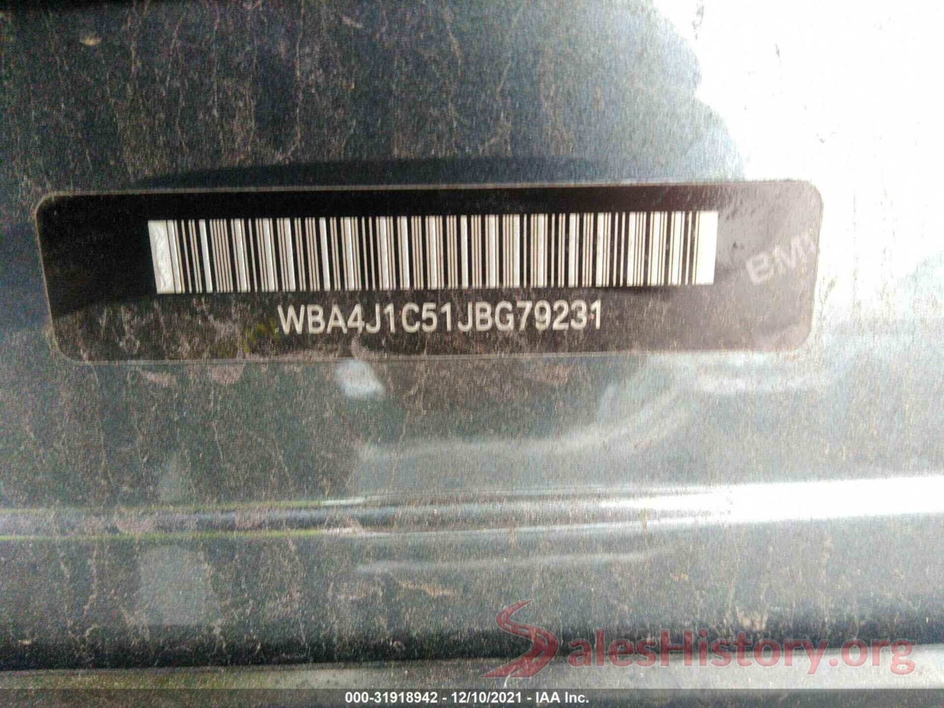 WBA4J1C51JBG79231 2018 BMW 4 SERIES