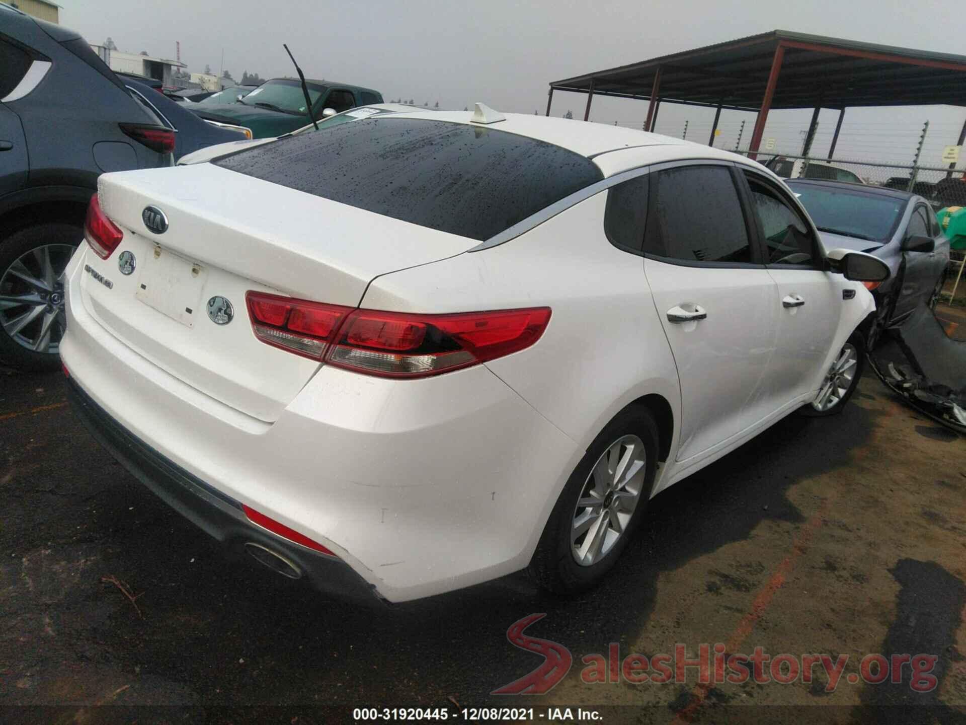 KNAGT4L35G5102763 2016 KIA OPTIMA