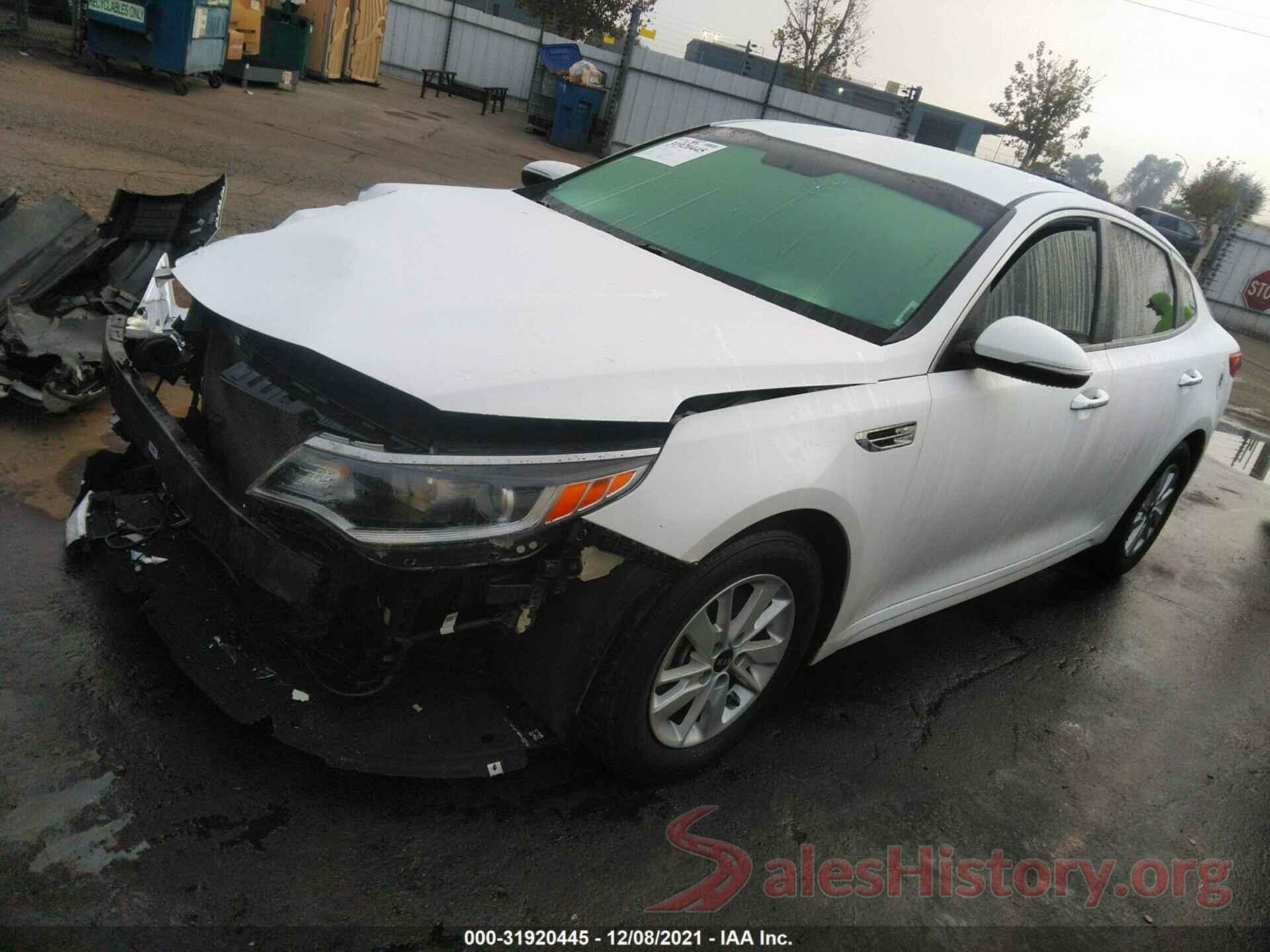 KNAGT4L35G5102763 2016 KIA OPTIMA