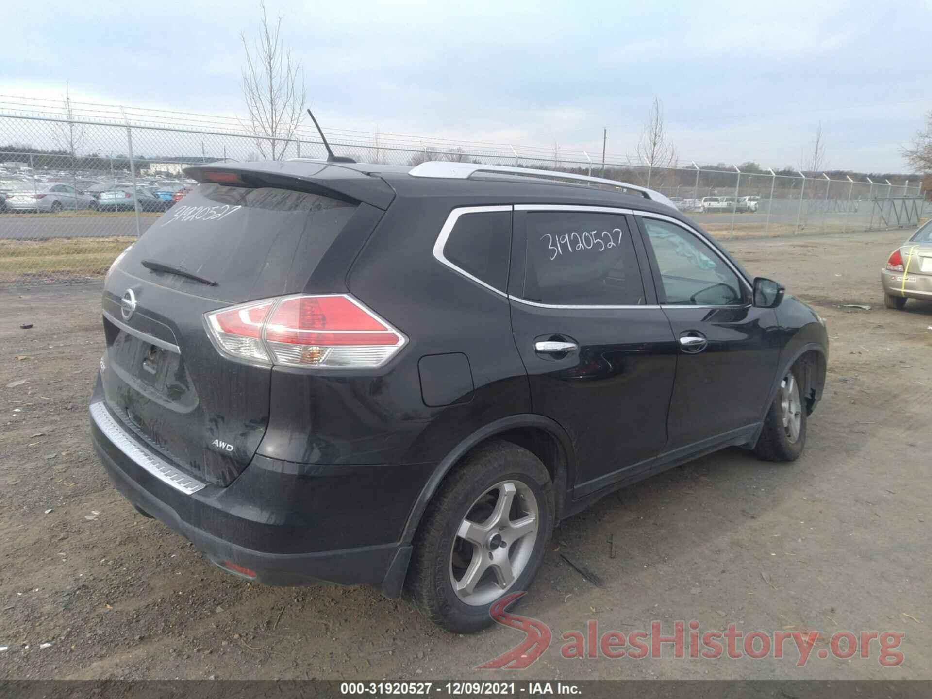 KNMAT2MV7GP632539 2016 NISSAN ROGUE