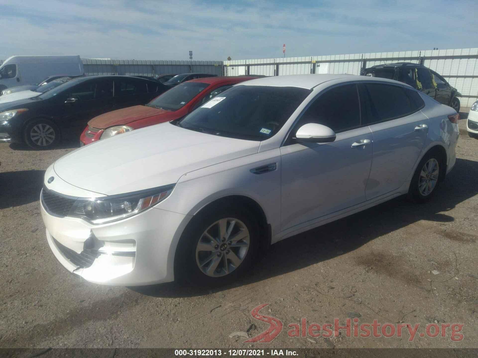 KNAGT4L37G5102182 2016 KIA OPTIMA