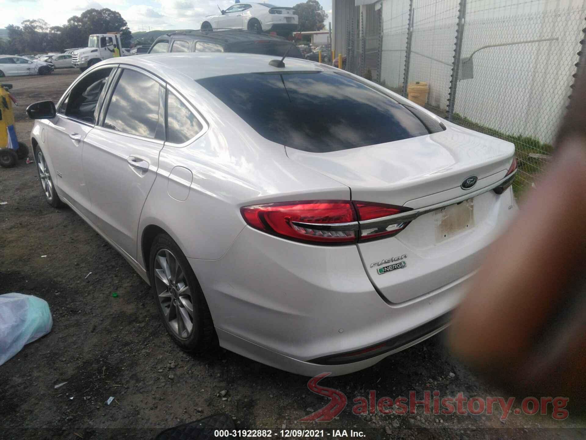 3FA6P0PU1HR129834 2017 FORD FUSION ENERGI