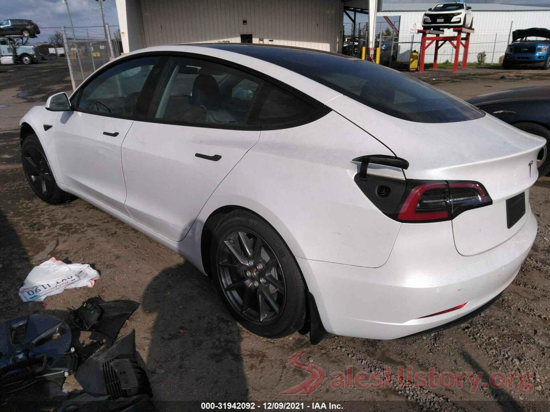 5YJ3E1EA6MF016409 2021 TESLA MODEL 3