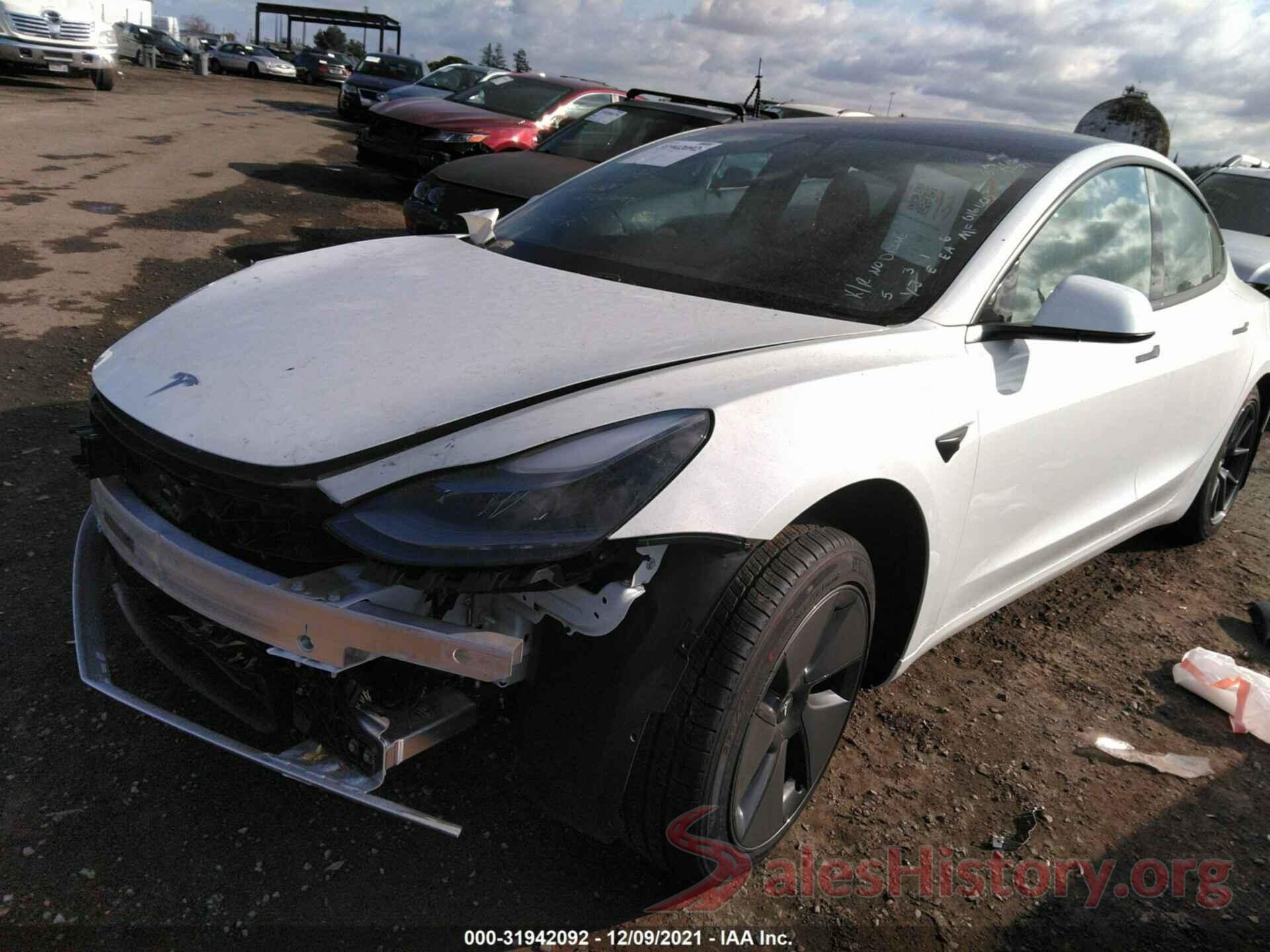 5YJ3E1EA6MF016409 2021 TESLA MODEL 3