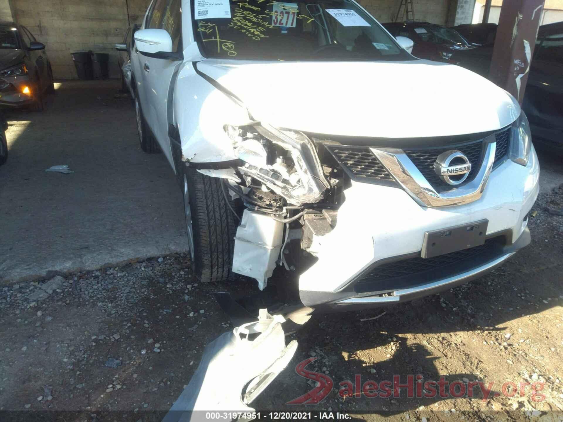 KNMAT2MVXFP577485 2015 NISSAN ROGUE