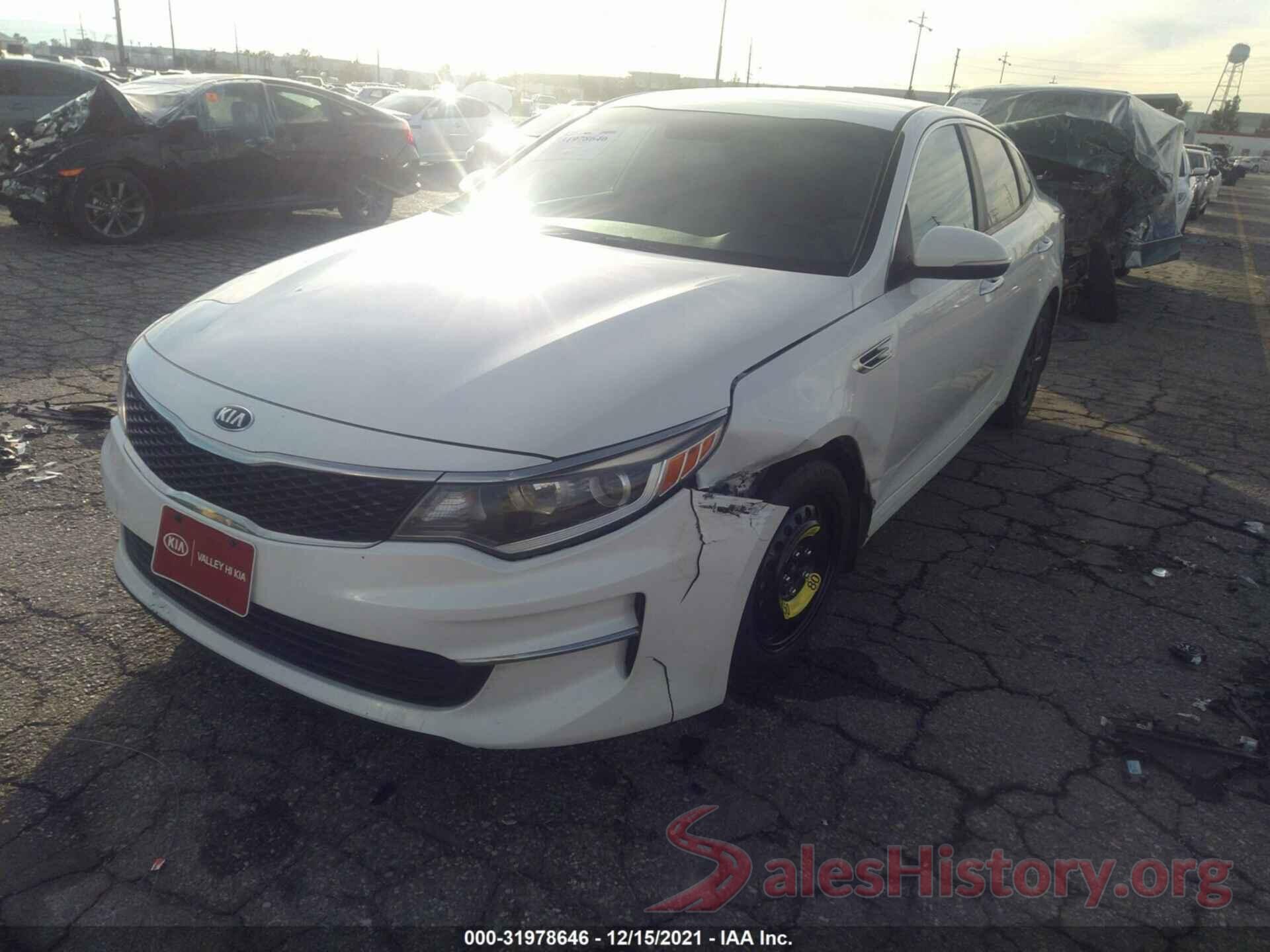 KNAGT4L38G5091211 2016 KIA OPTIMA