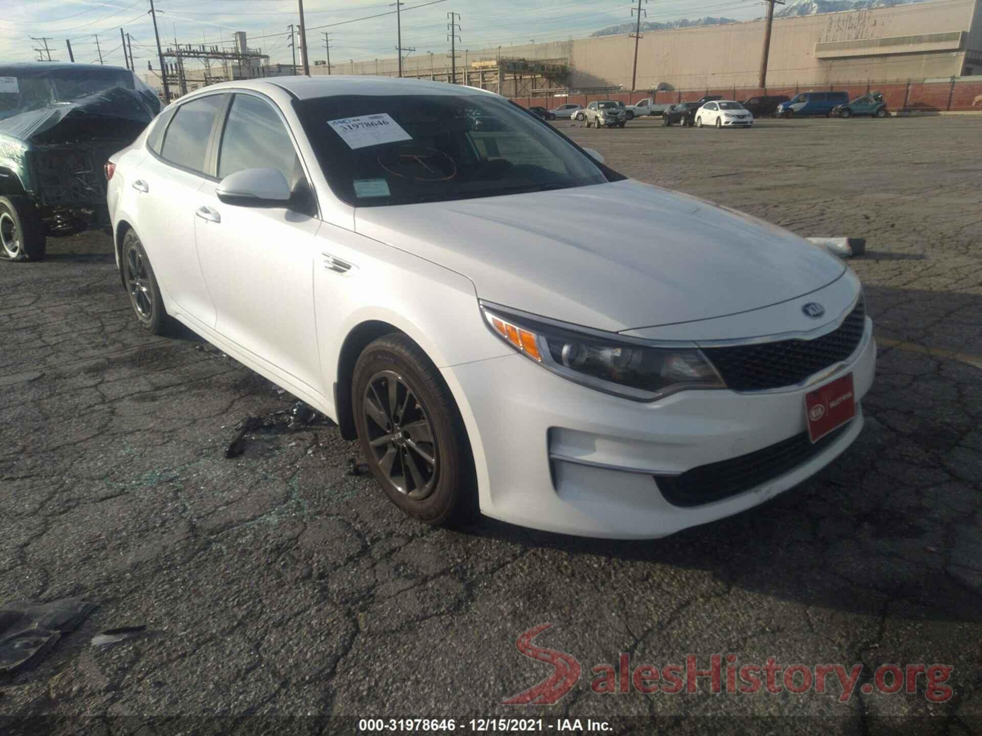 KNAGT4L38G5091211 2016 KIA OPTIMA