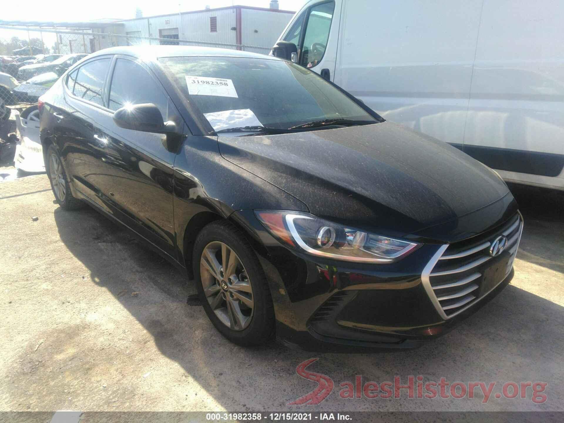 5NPD84LF7JH241124 2018 HYUNDAI ELANTRA