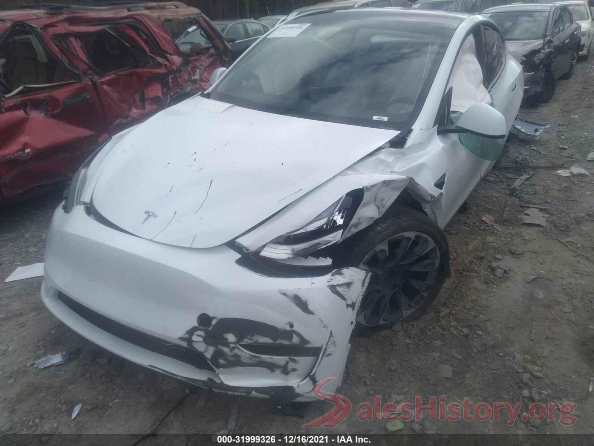 5YJYGAEE0MF261208 2021 TESLA MODEL Y