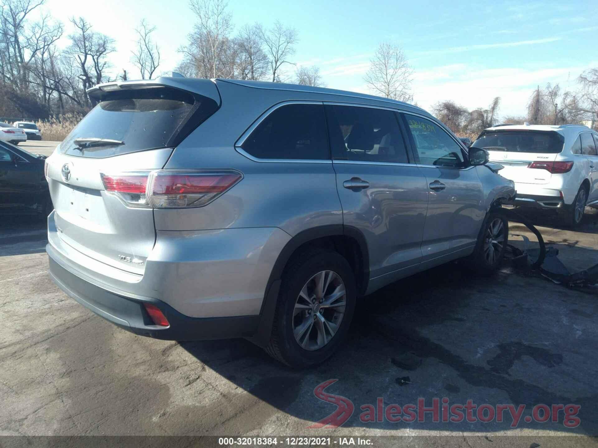 5TDJKRFH8ES043425 2014 TOYOTA HIGHLANDER