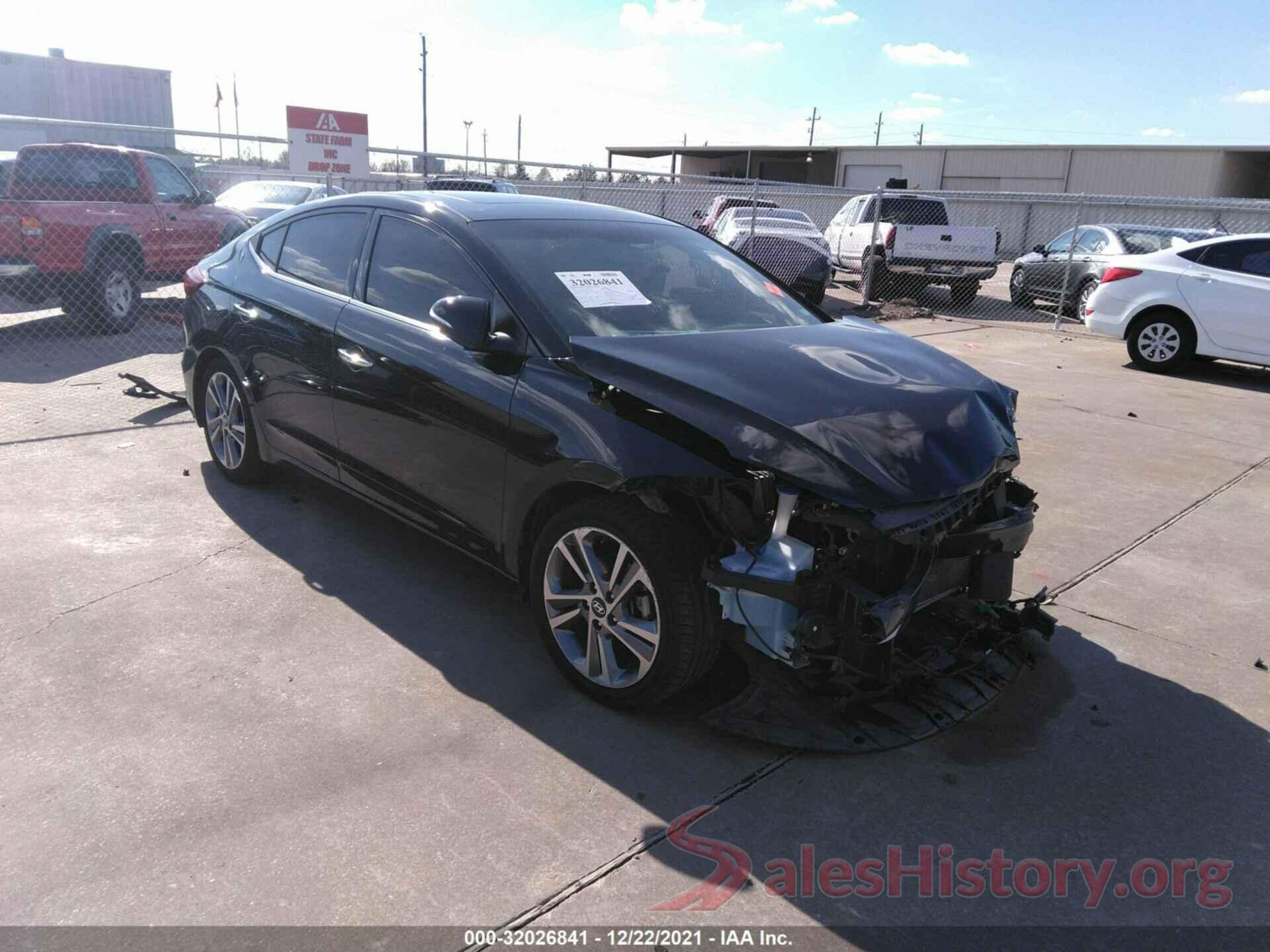 5NPD84LF7HH103318 2017 HYUNDAI ELANTRA