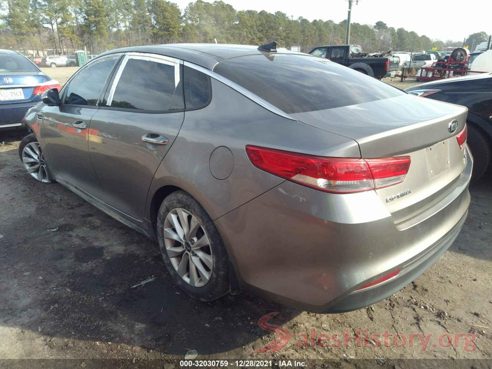 5XXGU4L33GG054479 2016 KIA OPTIMA