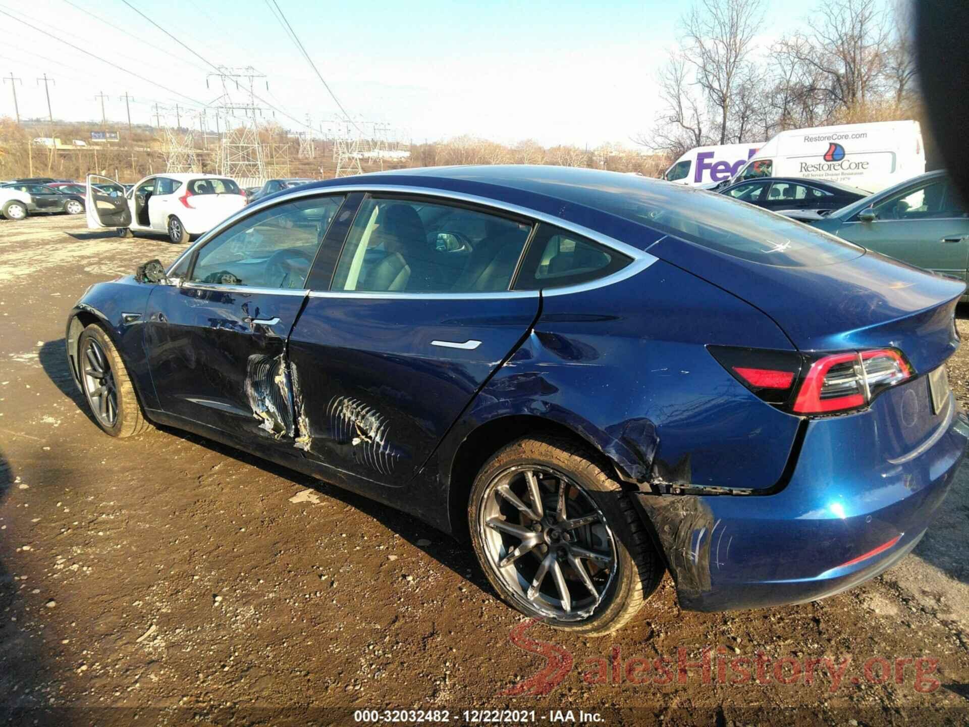 5YJ3E1EA3KF309276 2019 TESLA MODEL 3