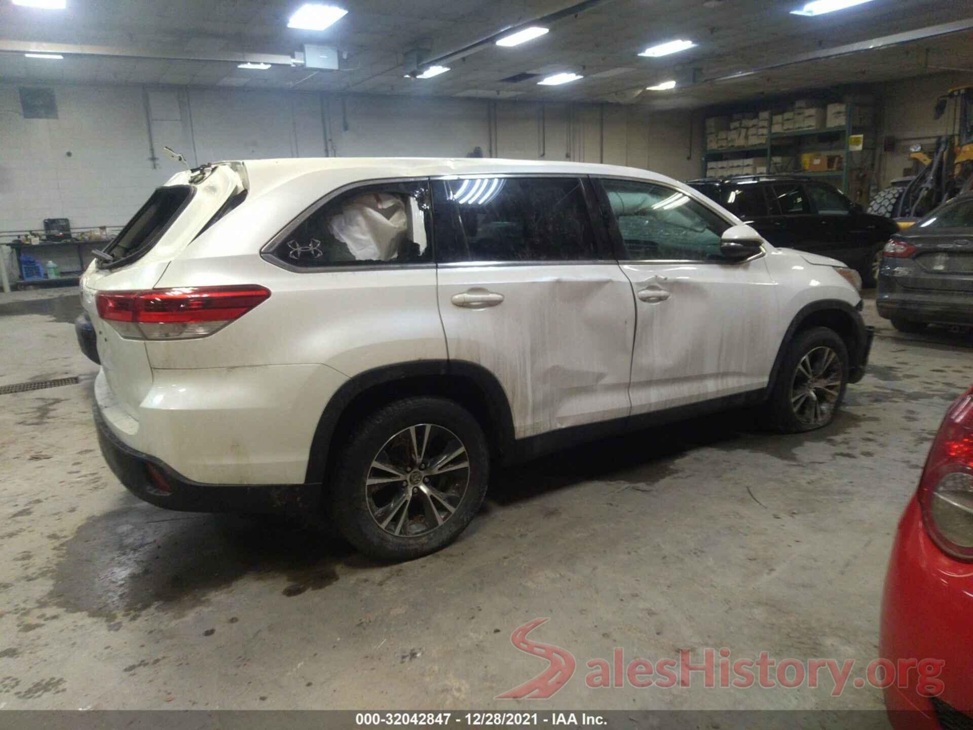 5TDZZRFH0KS313287 2019 TOYOTA HIGHLANDER