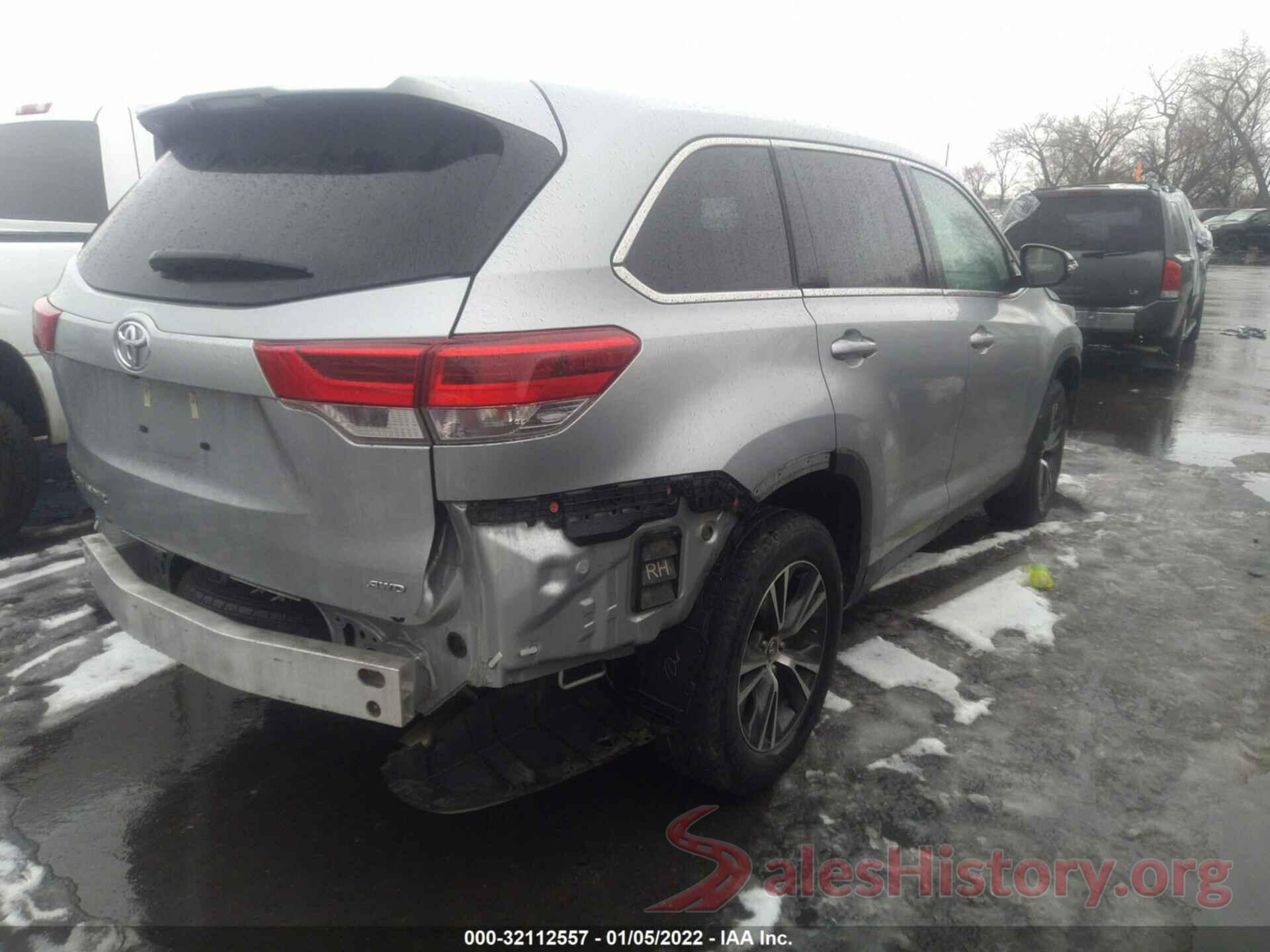 5TDBZRFH4KS946313 2019 TOYOTA HIGHLANDER