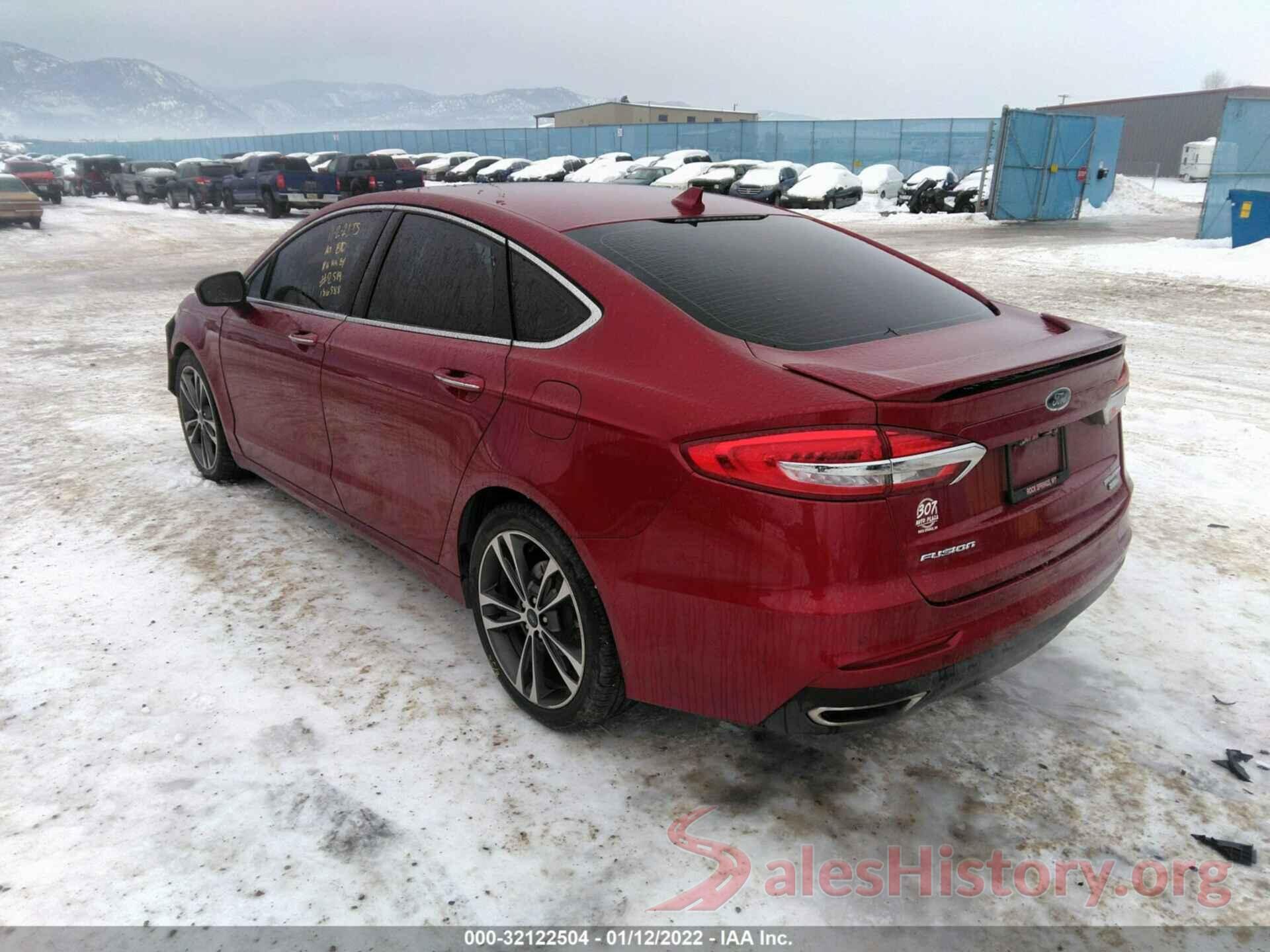 3FA6P0D91KR186588 2019 FORD FUSION