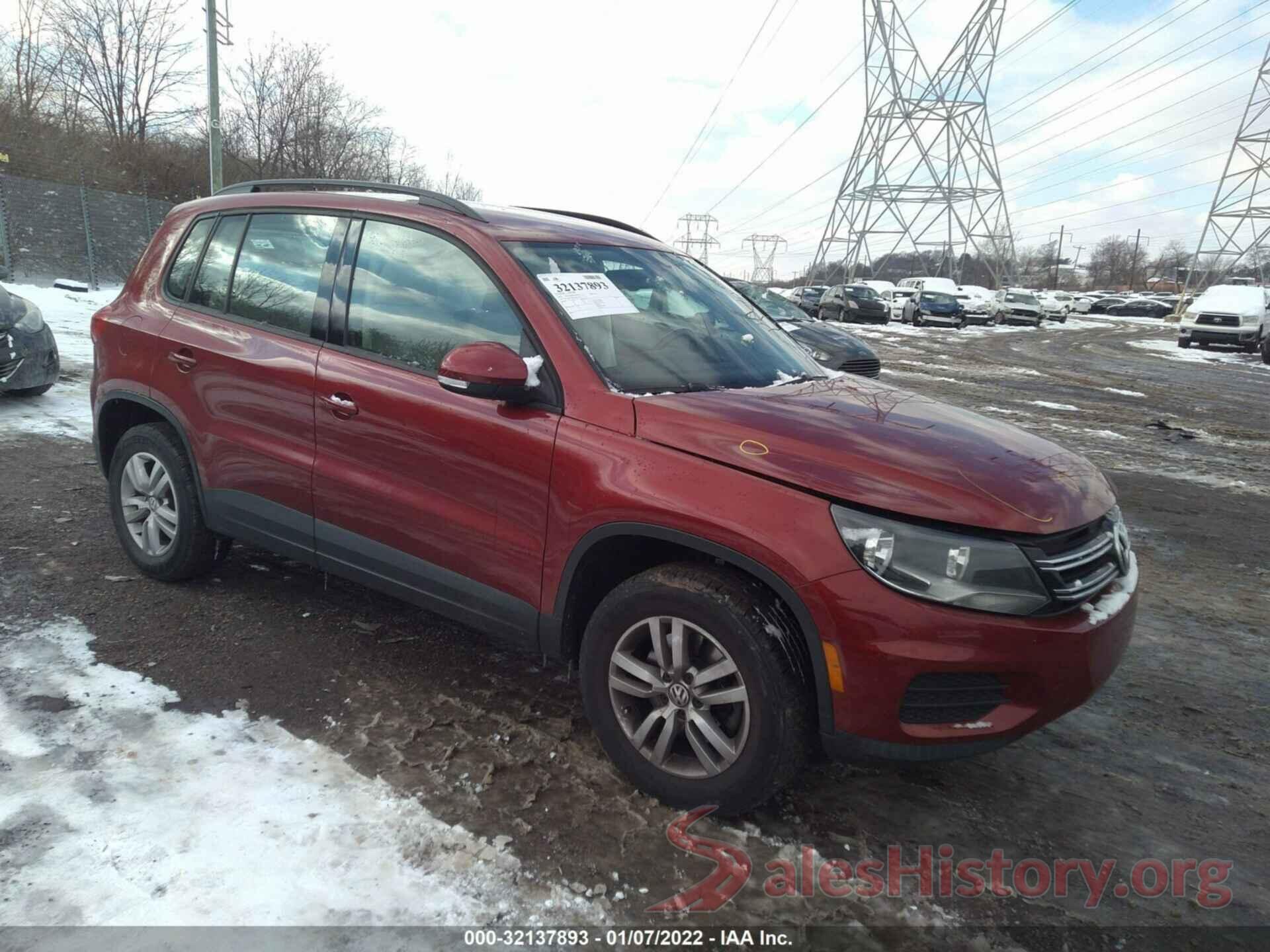 WVGBV7AX1GW014118 2016 VOLKSWAGEN TIGUAN