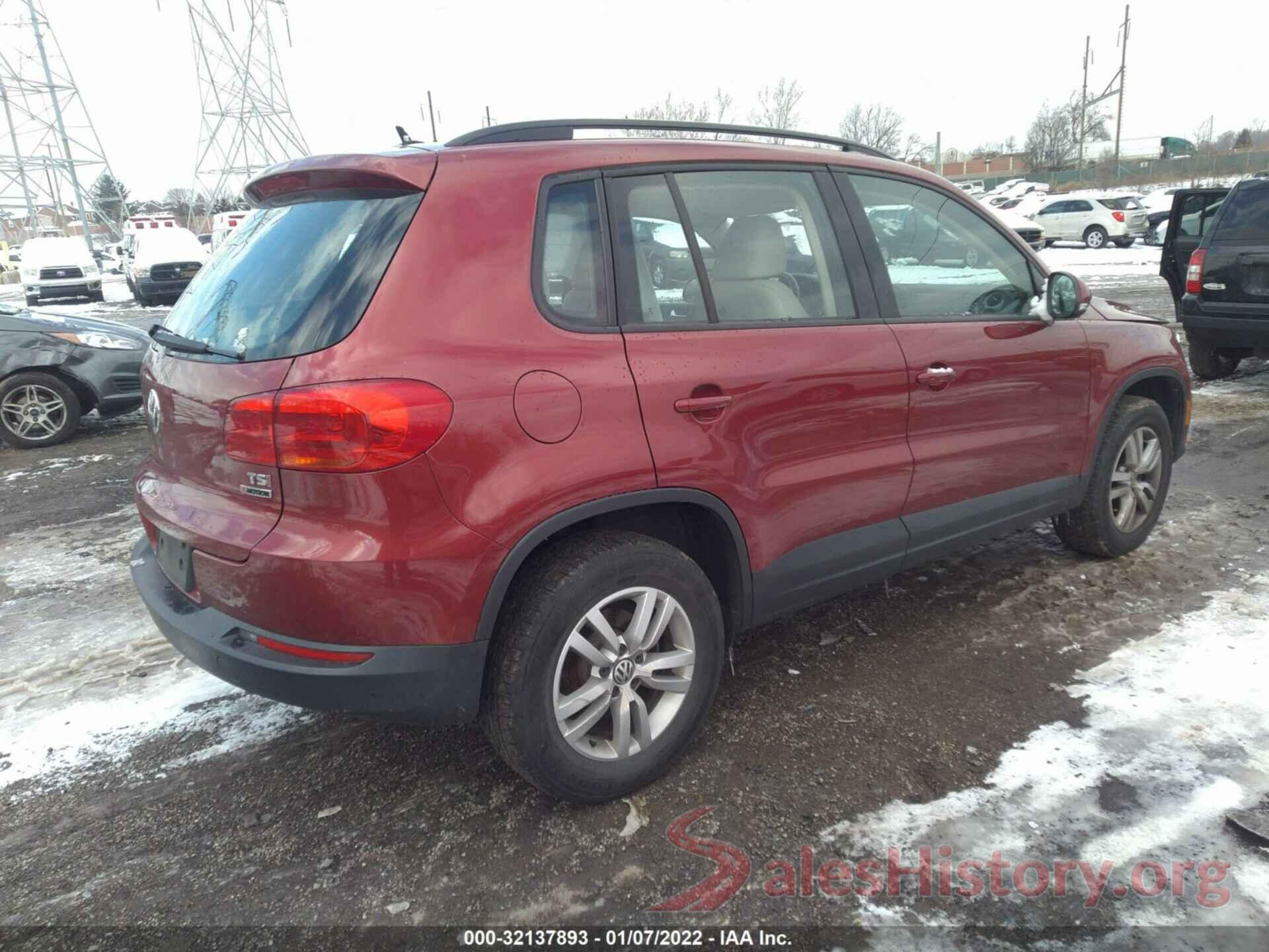 WVGBV7AX1GW014118 2016 VOLKSWAGEN TIGUAN