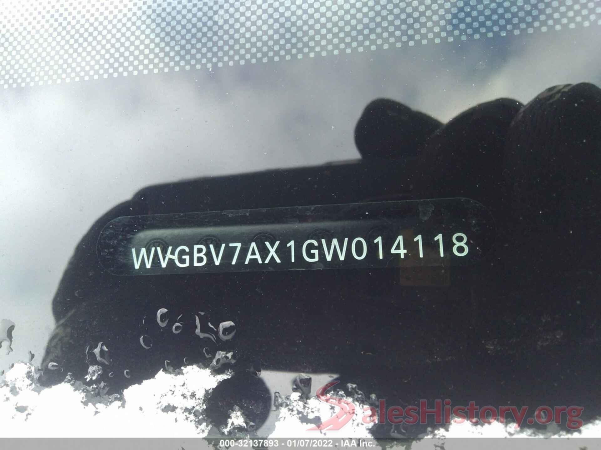 WVGBV7AX1GW014118 2016 VOLKSWAGEN TIGUAN