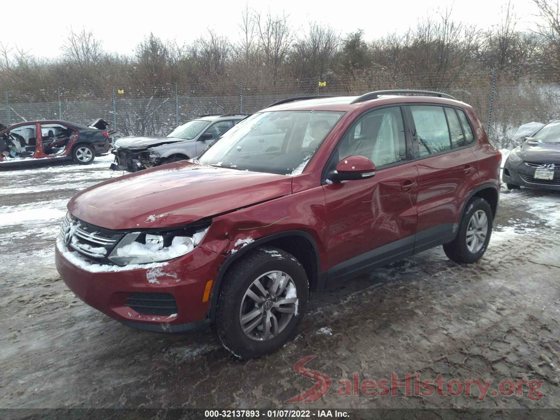 WVGBV7AX1GW014118 2016 VOLKSWAGEN TIGUAN