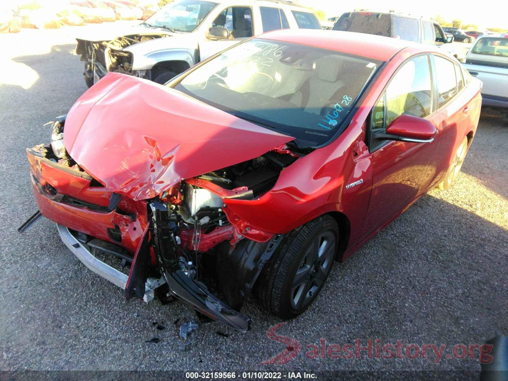 JTDKAMFU2M3146928 2021 TOYOTA PRIUS