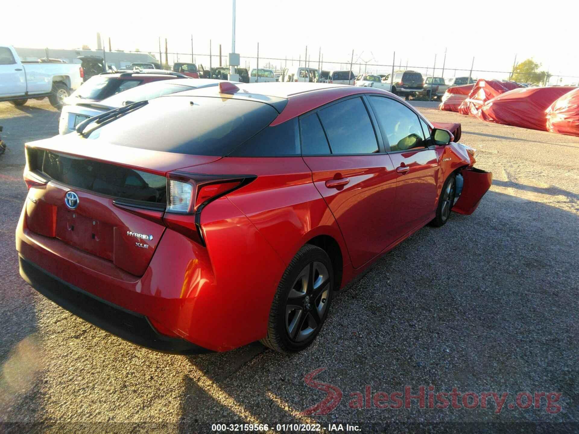 JTDKAMFU2M3146928 2021 TOYOTA PRIUS