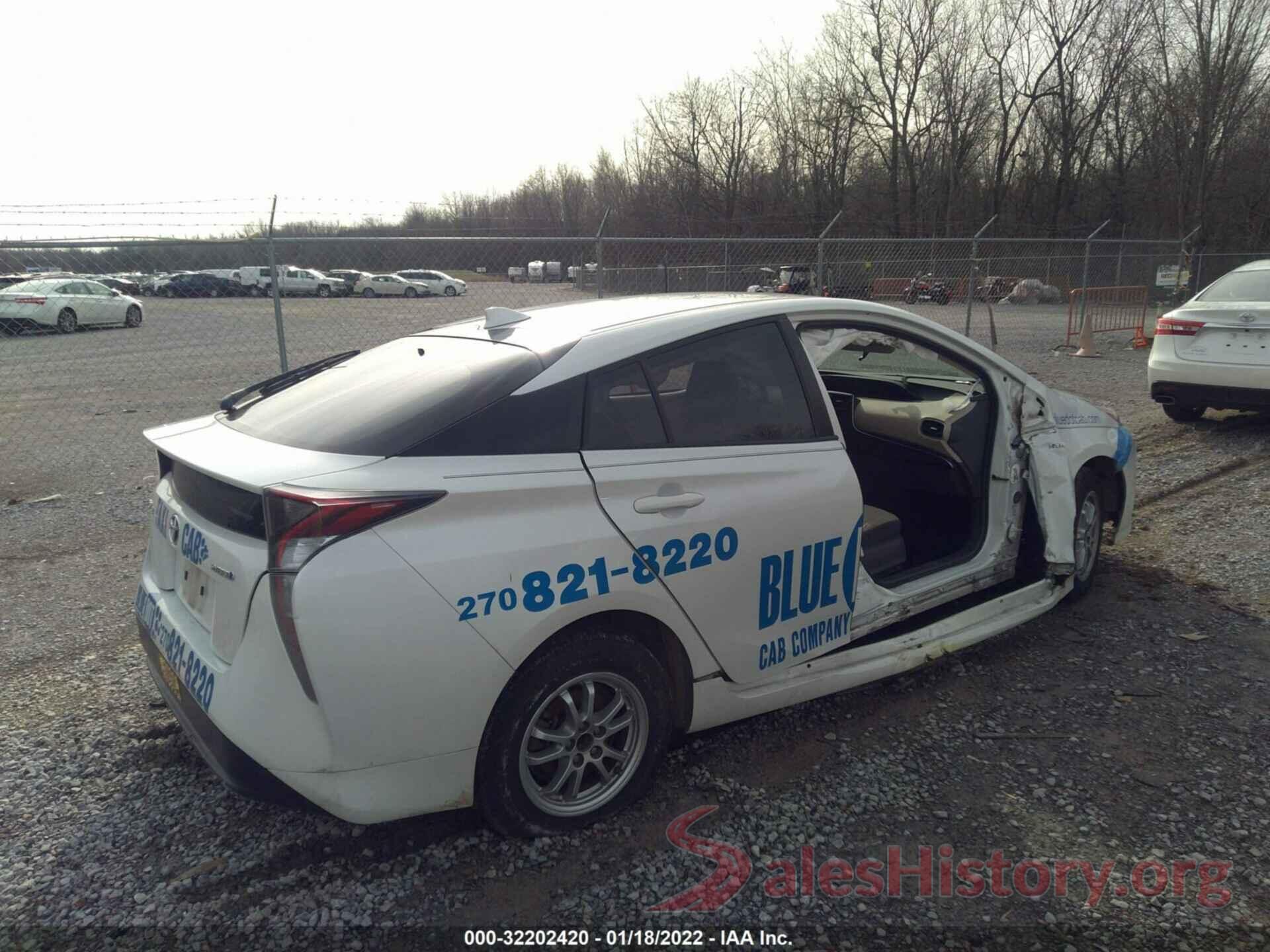 JTDKARFU9G3027789 2016 TOYOTA PRIUS