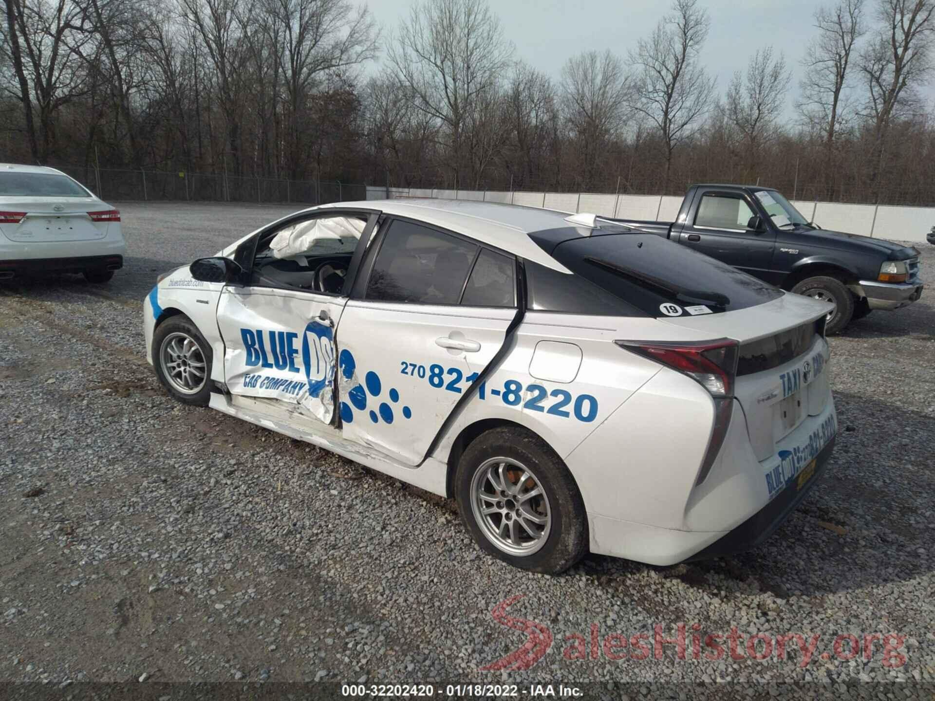 JTDKARFU9G3027789 2016 TOYOTA PRIUS