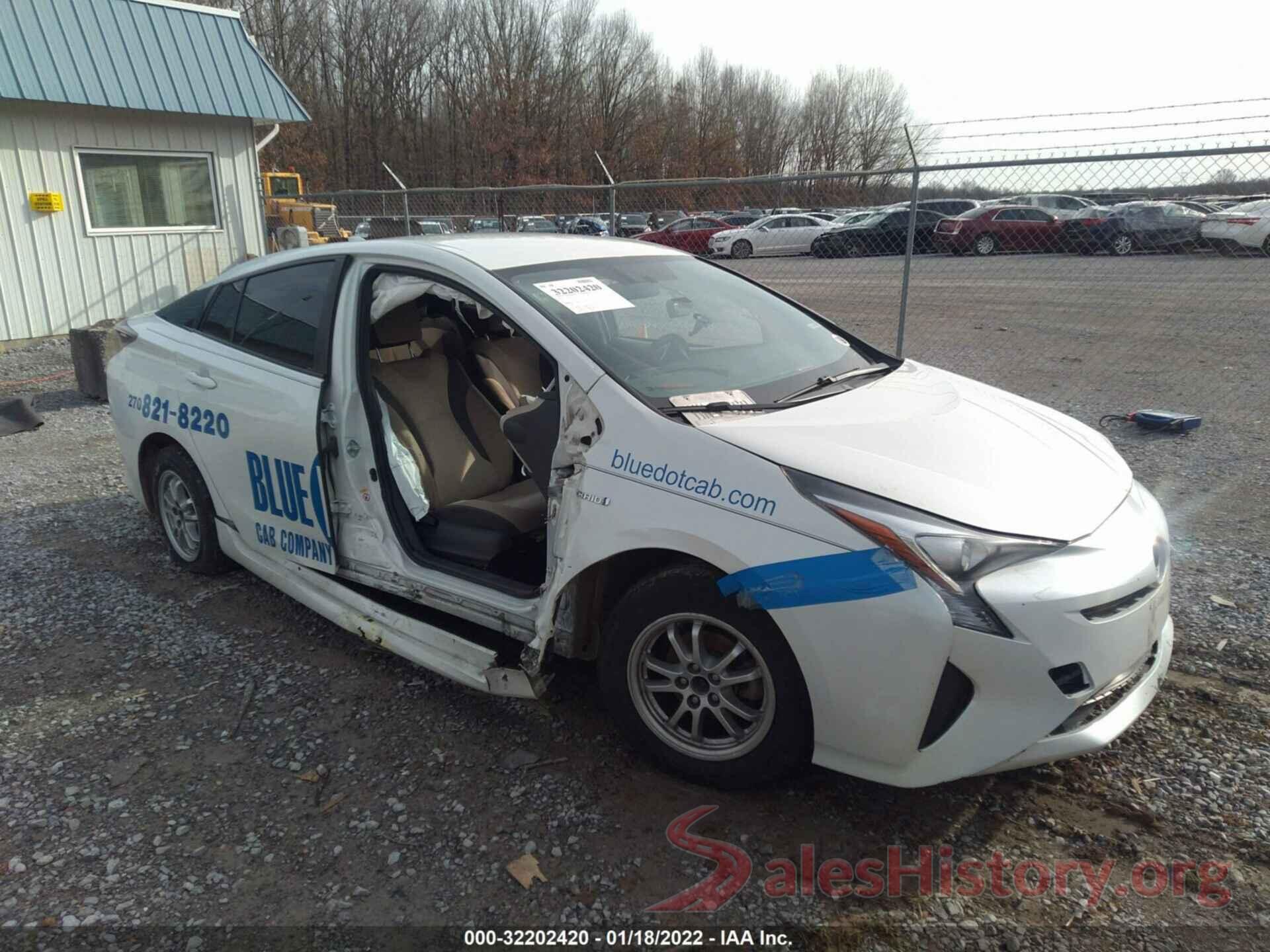 JTDKARFU9G3027789 2016 TOYOTA PRIUS