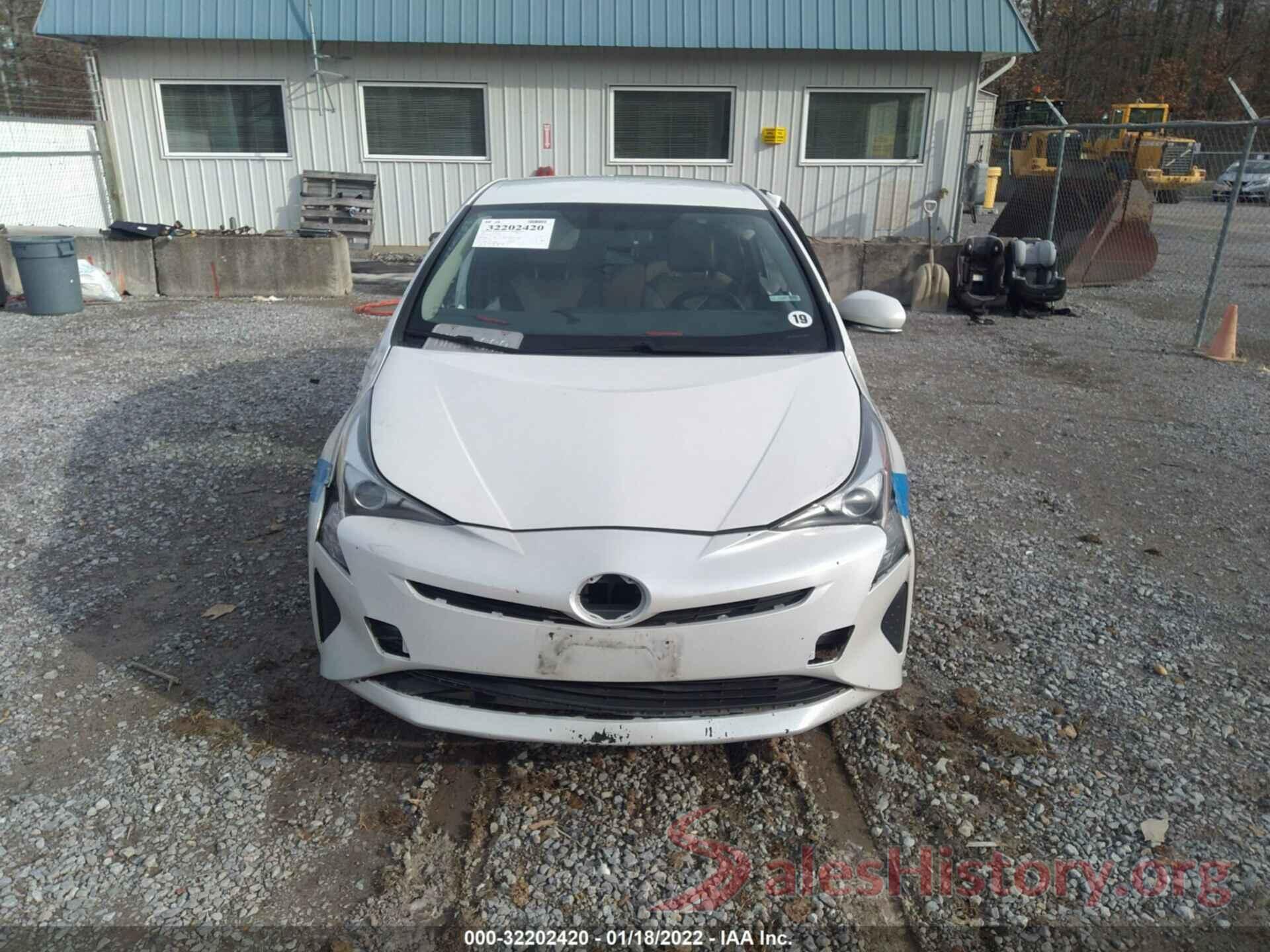 JTDKARFU9G3027789 2016 TOYOTA PRIUS