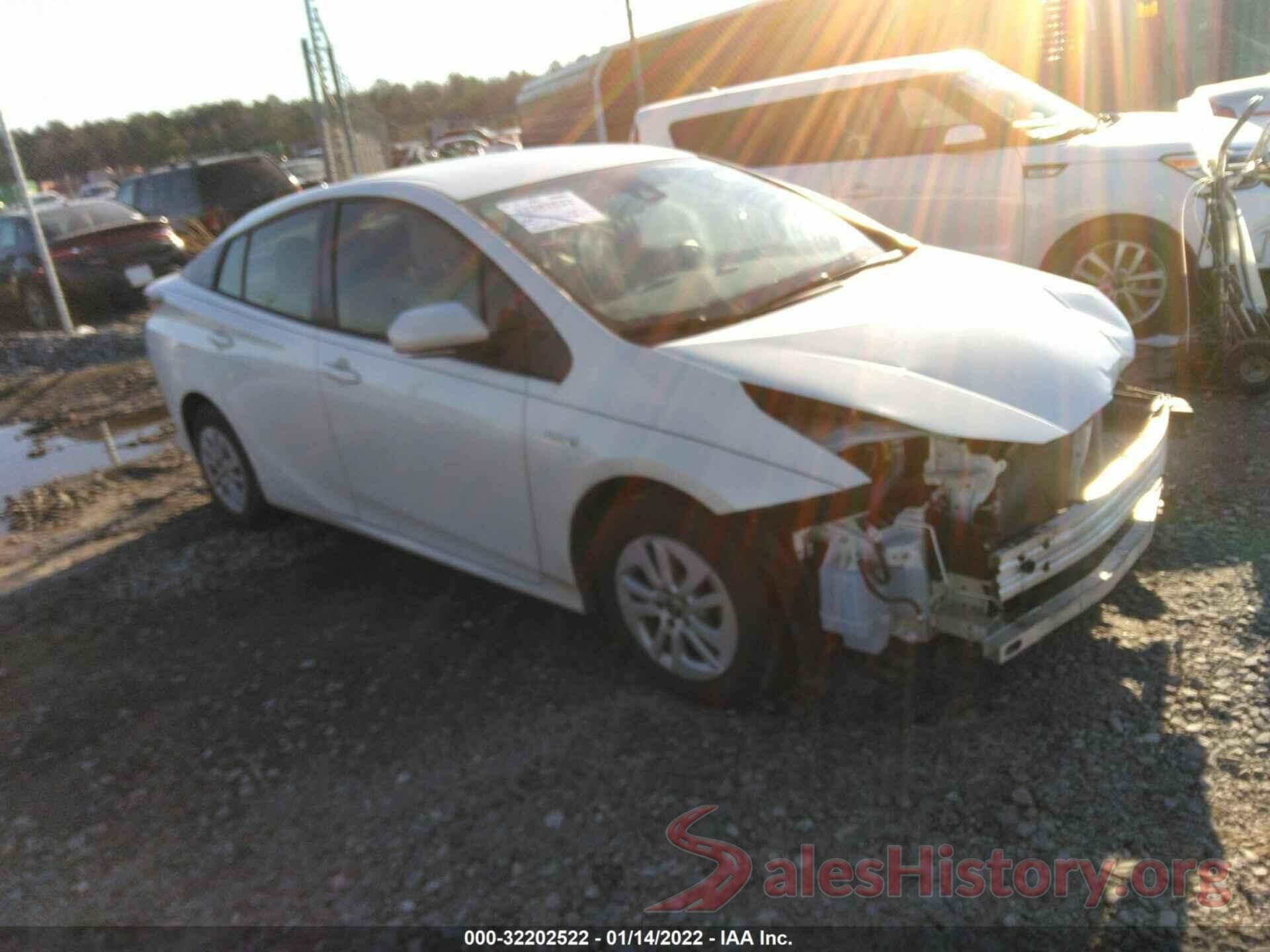 JTDKBRFU8H3035168 2017 TOYOTA PRIUS