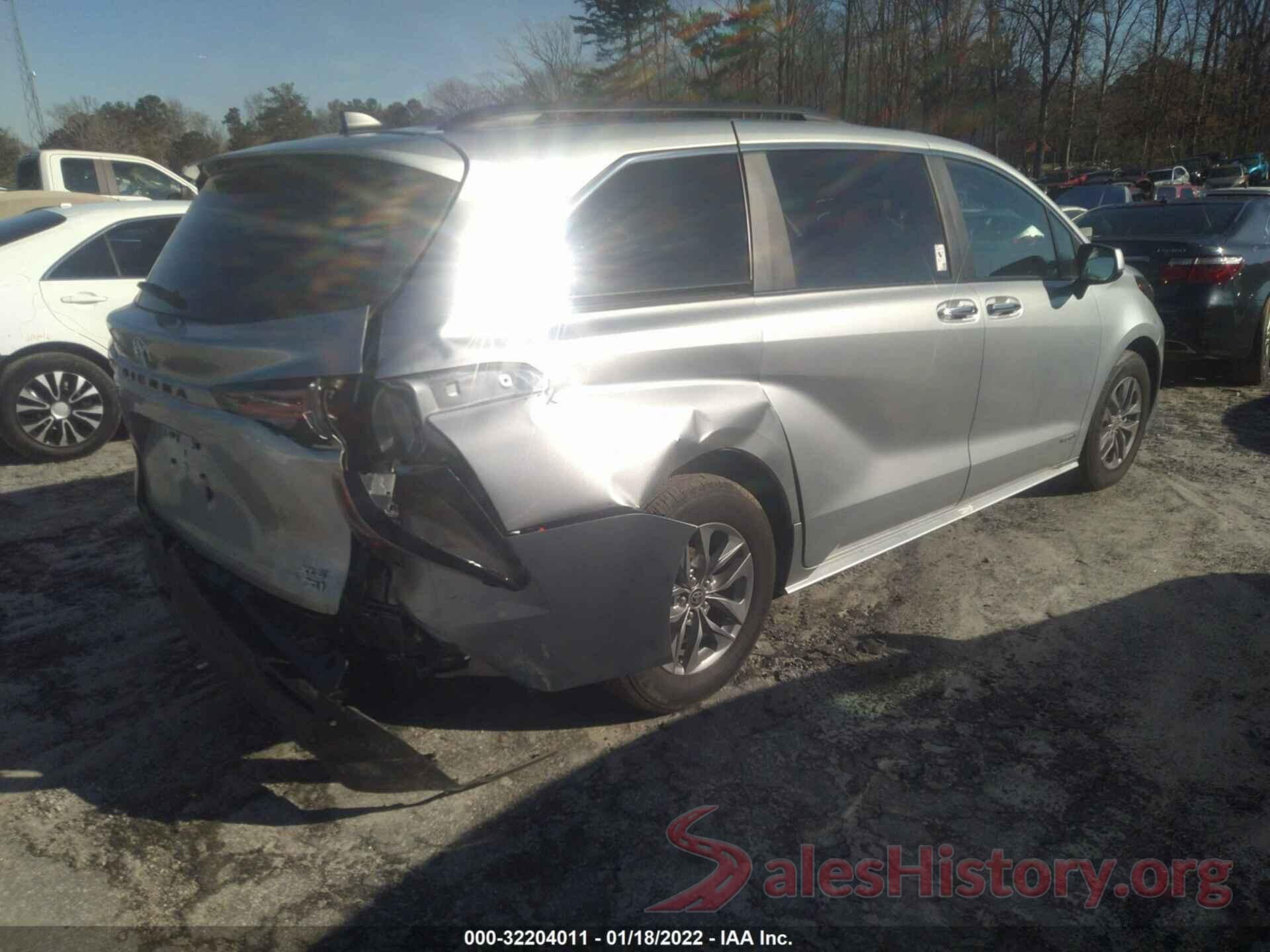 5TDJRKEC2MS066884 2021 TOYOTA SIENNA