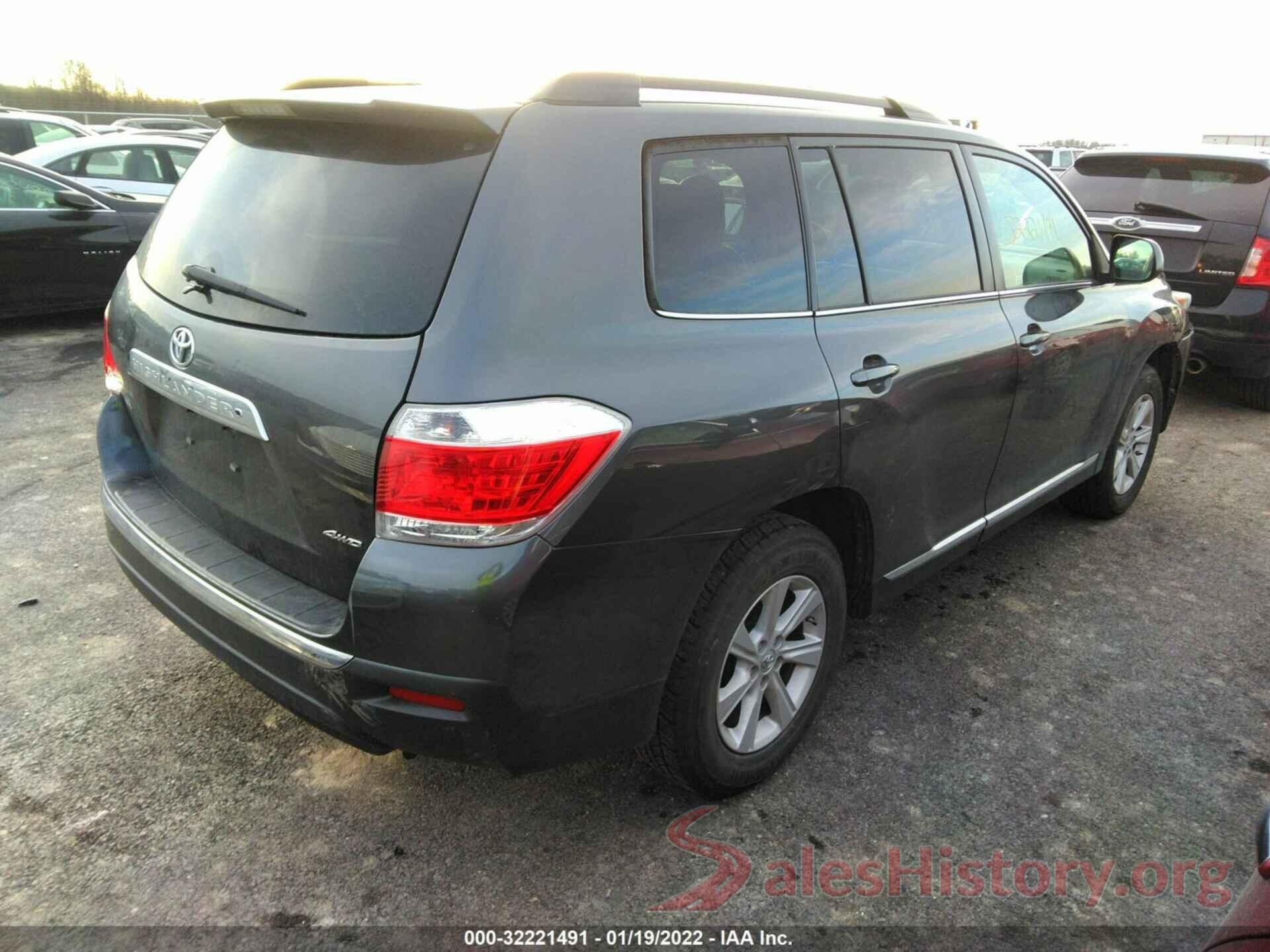 5TDBK3EH1DS211410 2013 TOYOTA HIGHLANDER