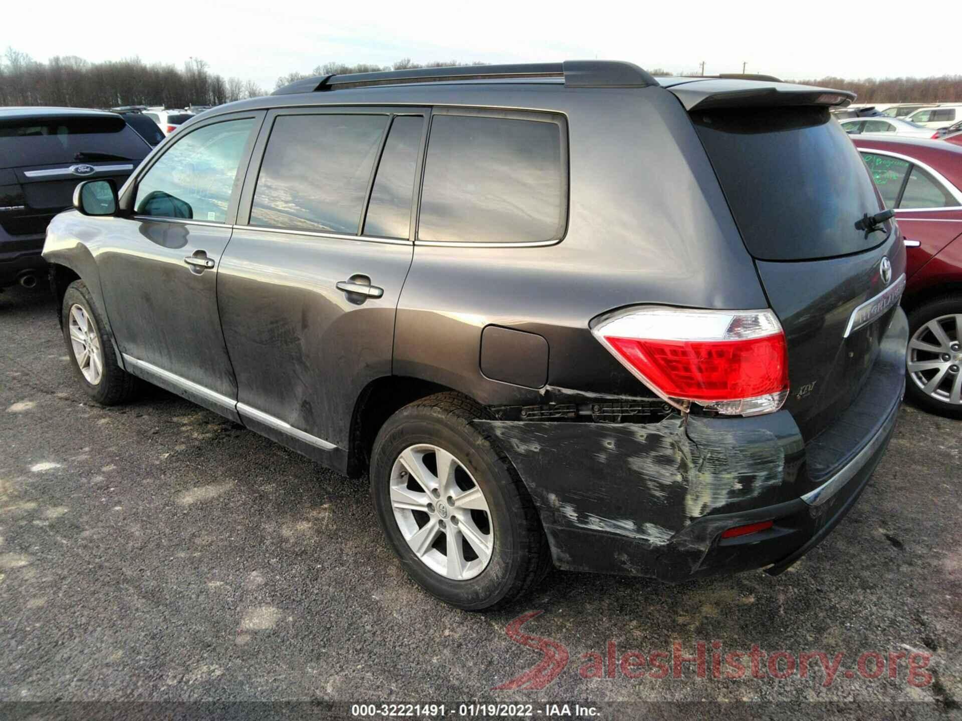 5TDBK3EH1DS211410 2013 TOYOTA HIGHLANDER