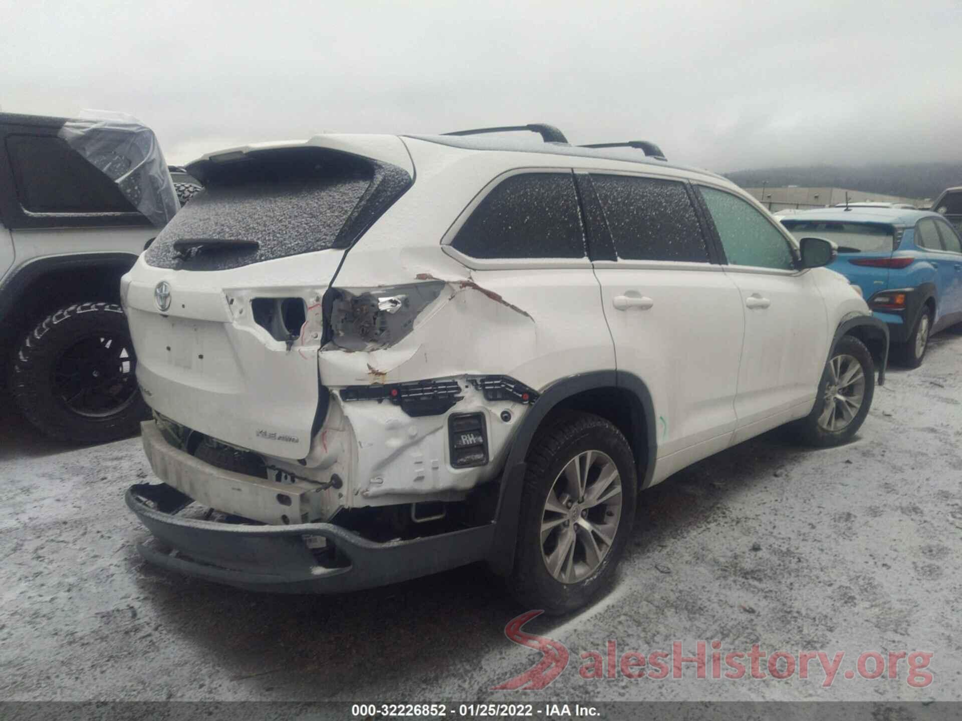 5TDJKRFH3FS188504 2015 TOYOTA HIGHLANDER