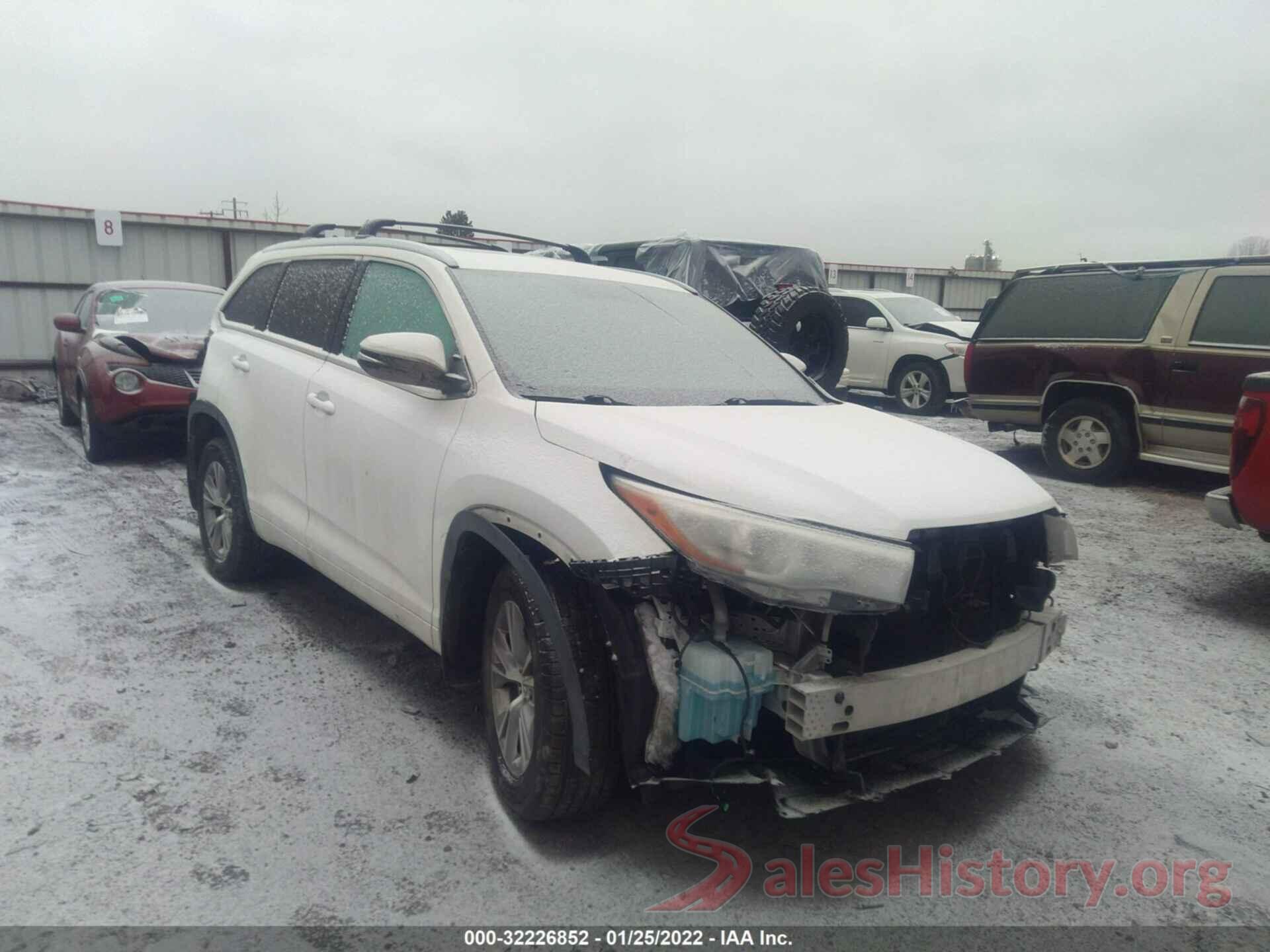 5TDJKRFH3FS188504 2015 TOYOTA HIGHLANDER