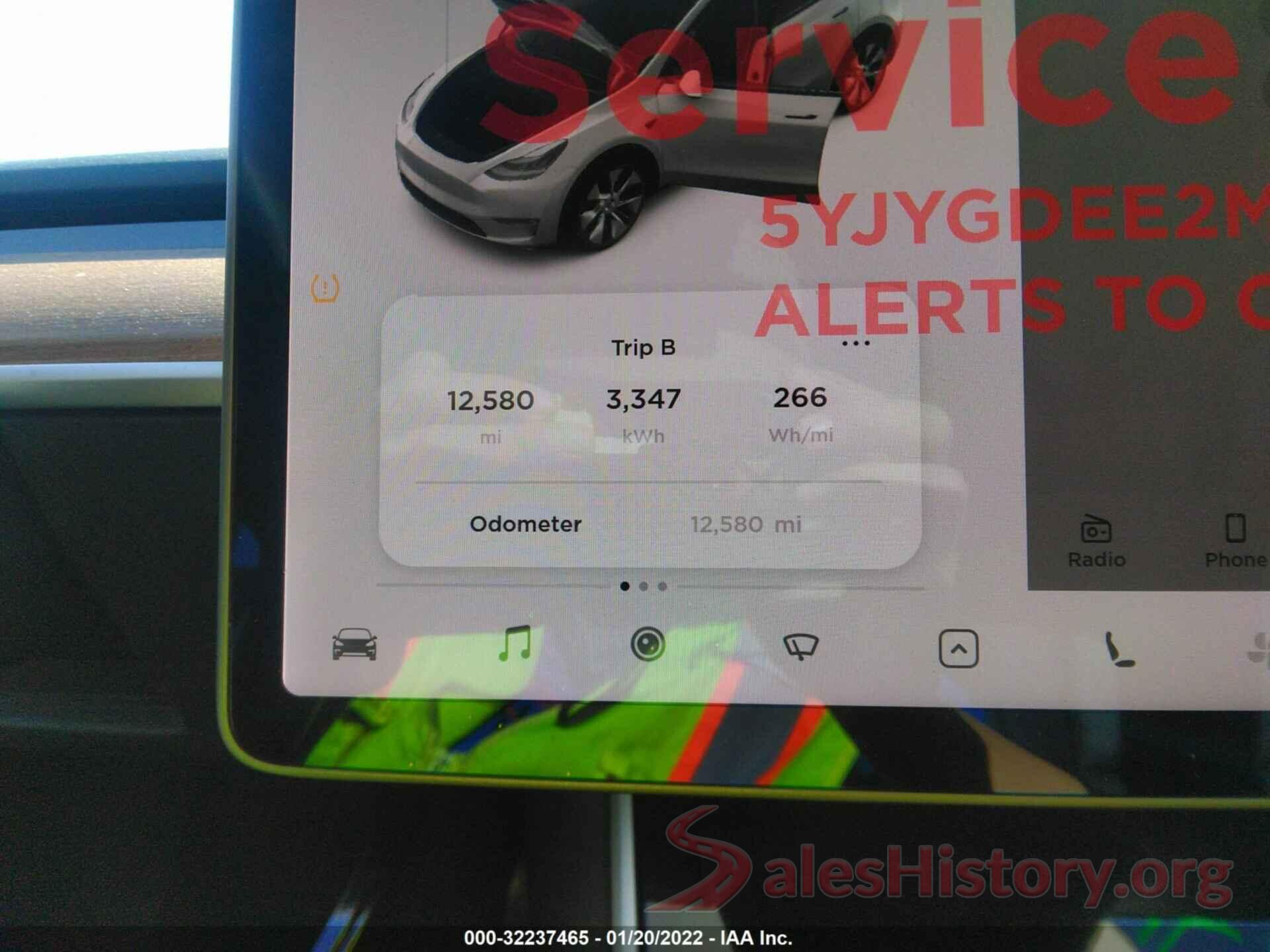 5YJYGDEE2MF061190 2021 TESLA MODEL Y