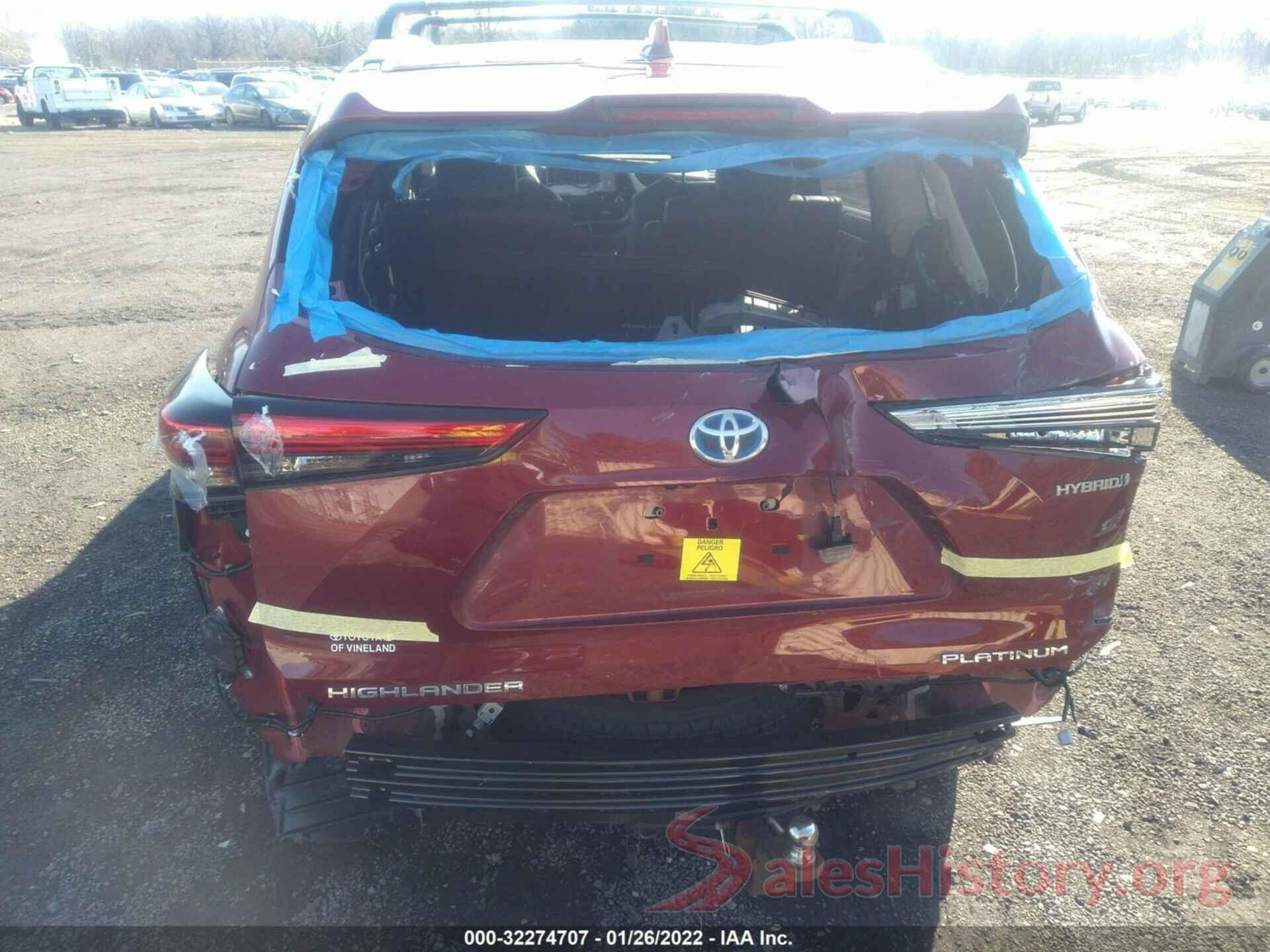 5TDEBRCH2MS054912 2021 TOYOTA HIGHLANDER