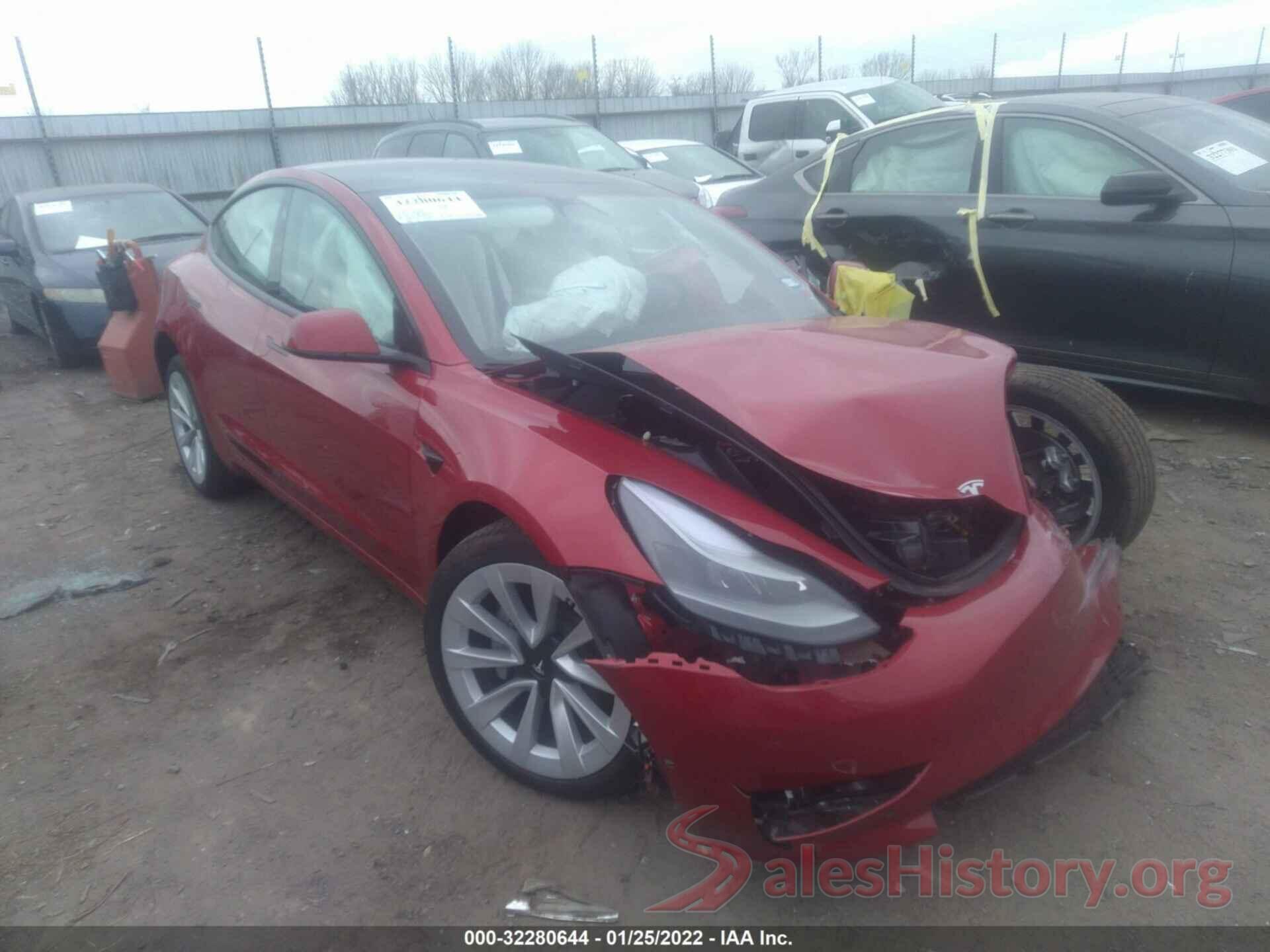 5YJ3E1EA5MF045691 2021 TESLA MODEL 3