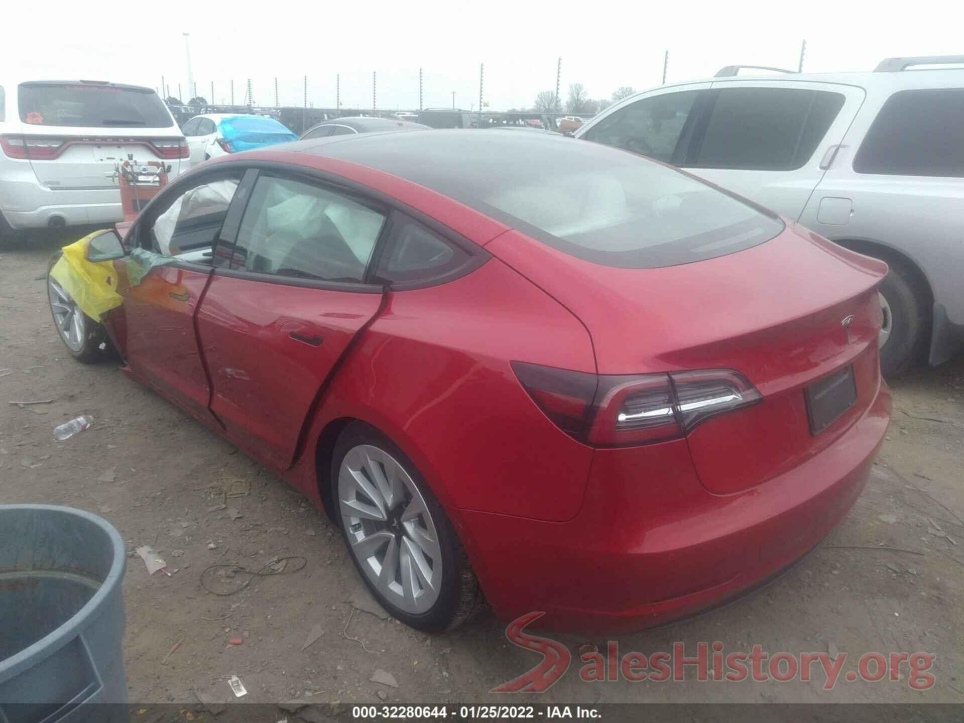 5YJ3E1EA5MF045691 2021 TESLA MODEL 3