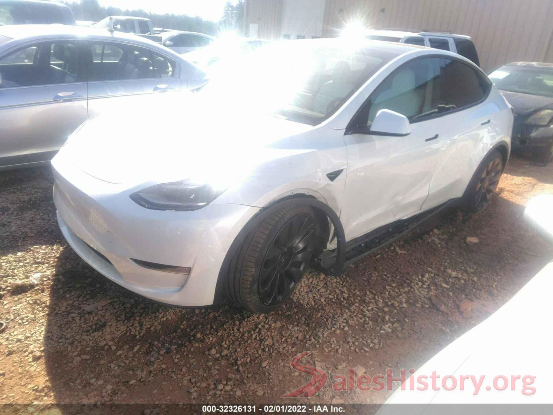 5YJYGDEF4MF240212 2021 TESLA MODEL Y