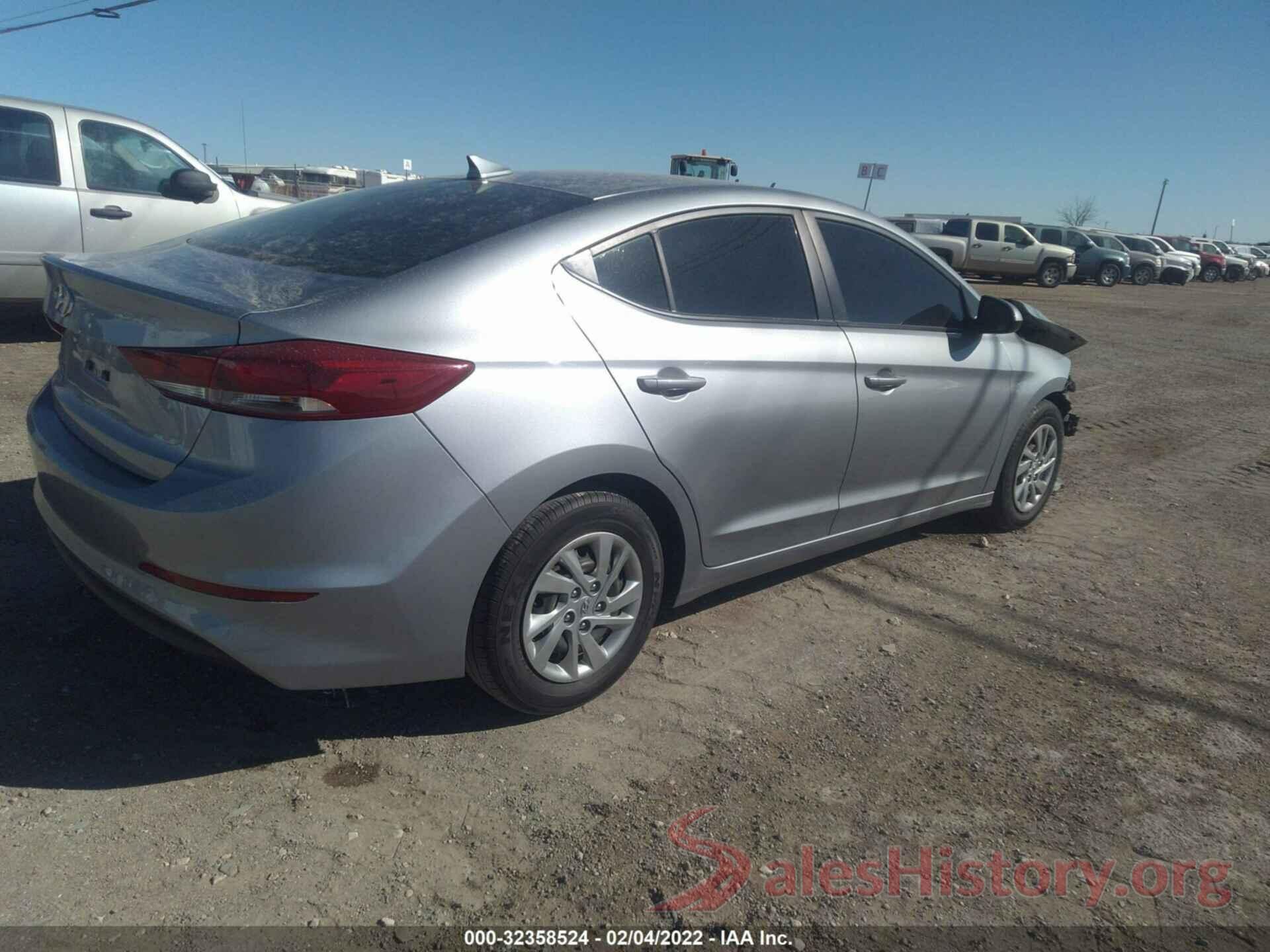 5NPD74LFXHH210334 2017 HYUNDAI ELANTRA