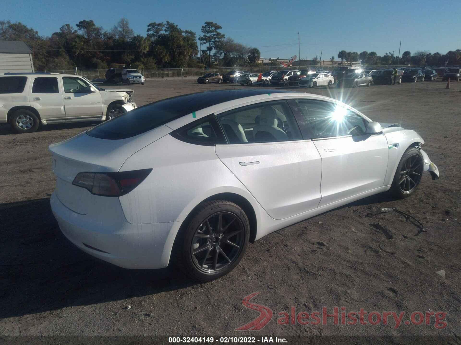 5YJ3E1EA6MF083270 2021 TESLA MODEL 3