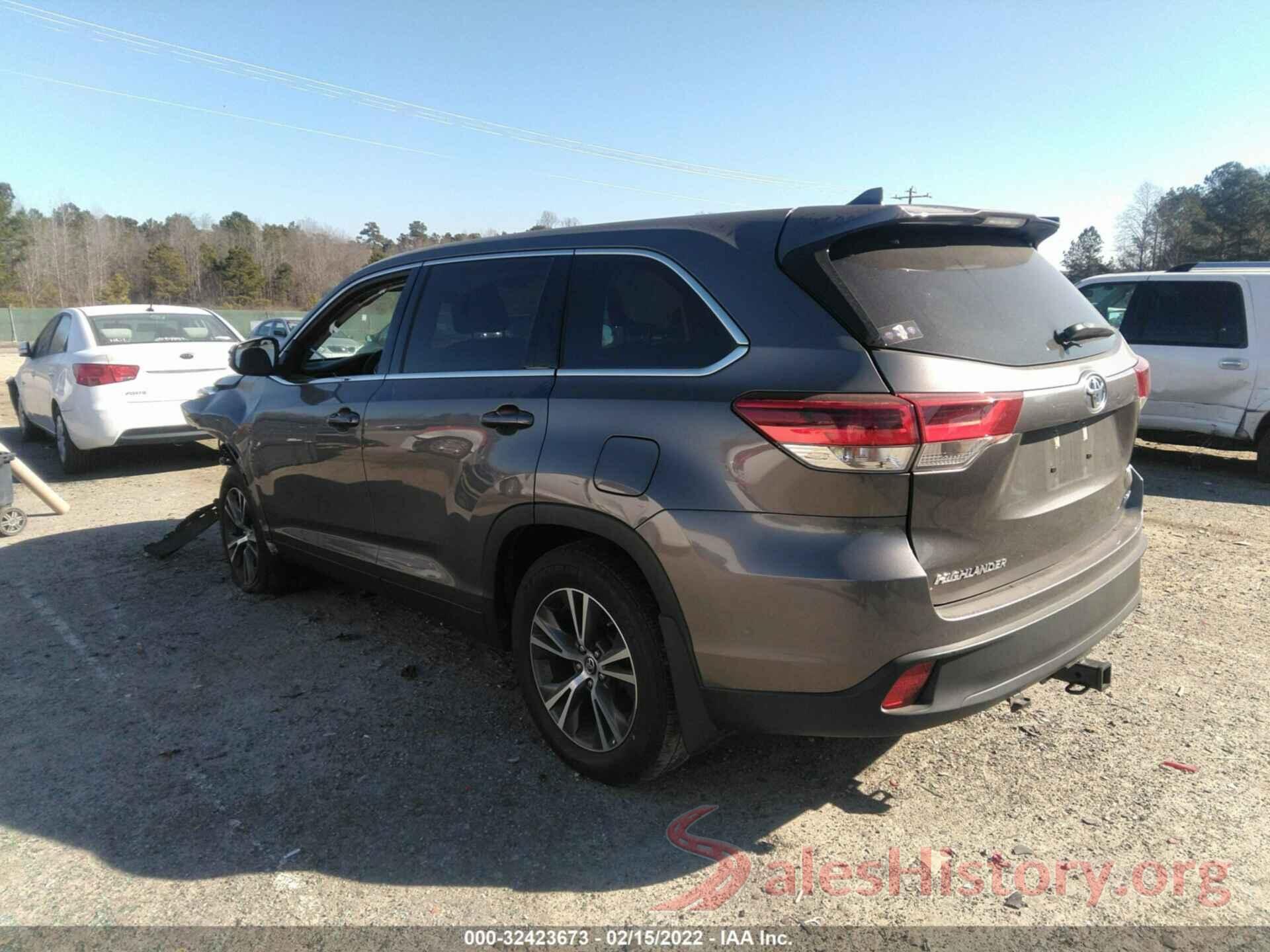 5TDBZRFH3KS931091 2019 TOYOTA HIGHLANDER