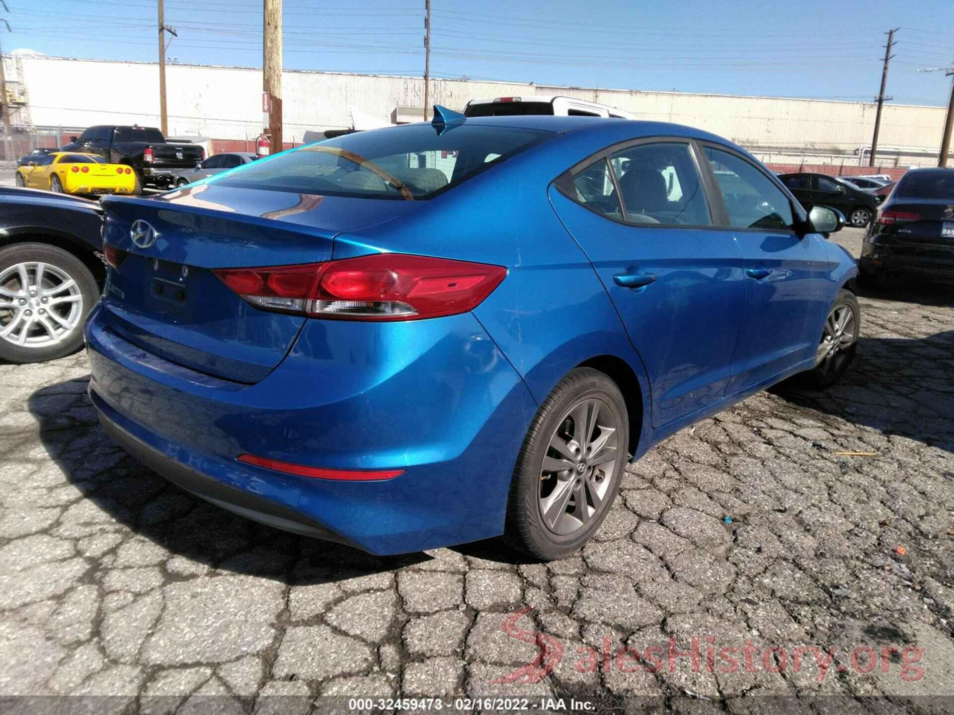 5NPD84LF5JH220014 2018 HYUNDAI ELANTRA