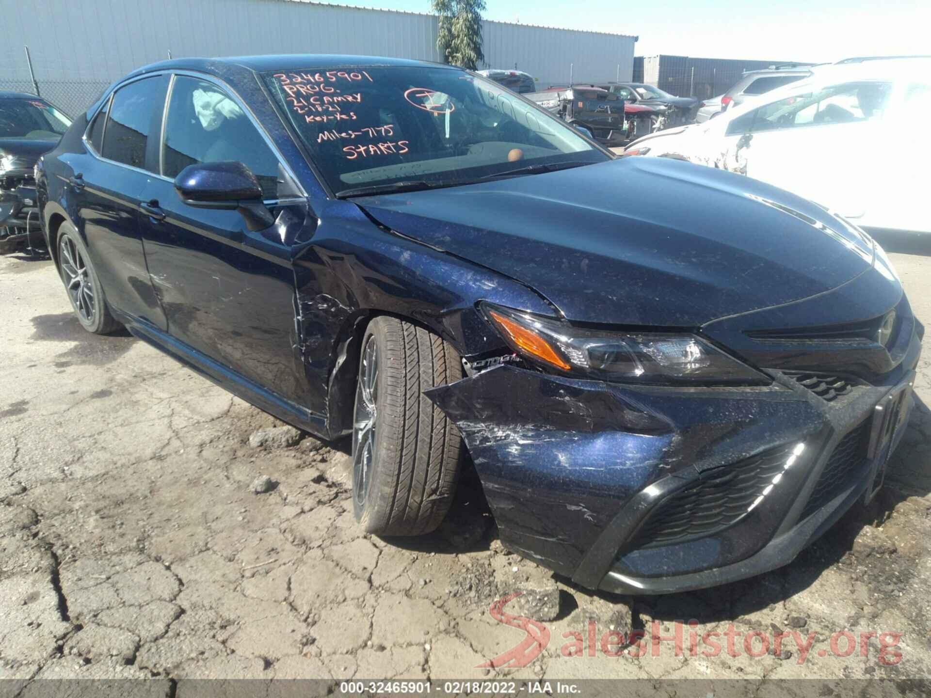 4T1G11AK1MU602577 2021 TOYOTA CAMRY