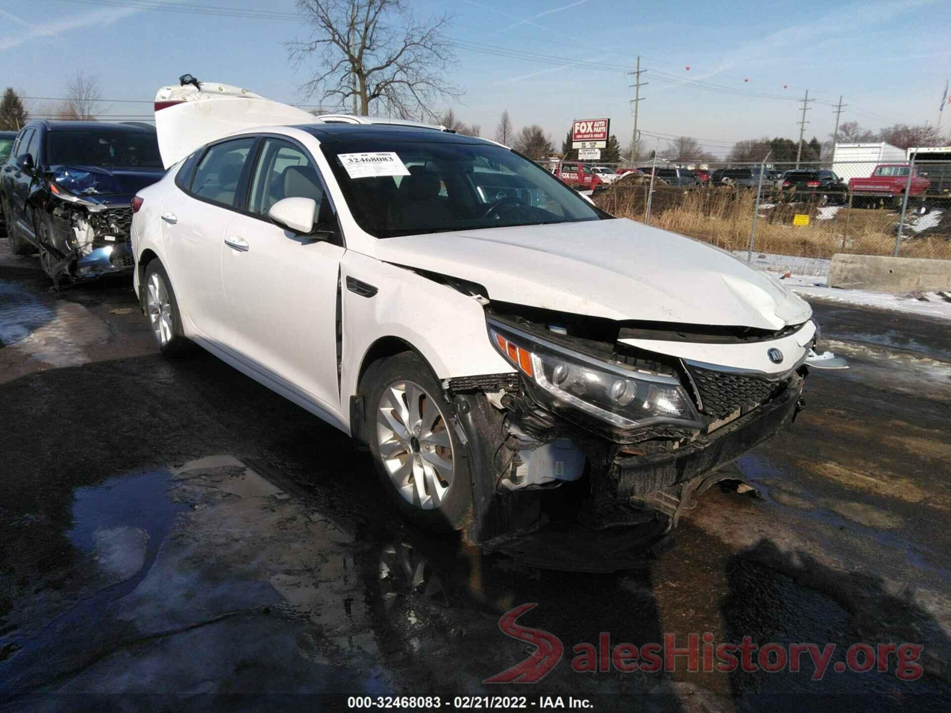 5XXGU4L3XGG041566 2016 KIA OPTIMA