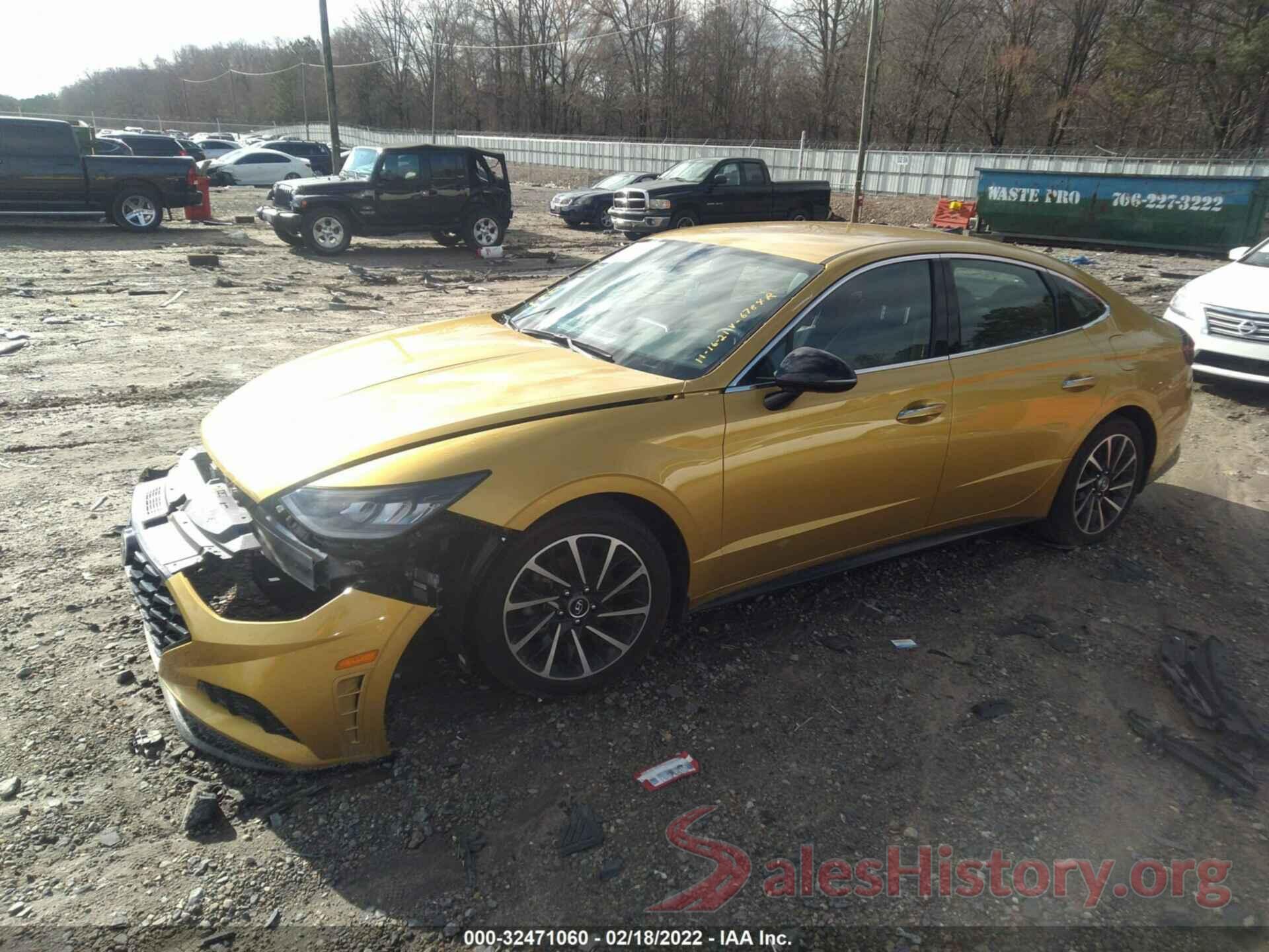 5NPEJ4J20LH046784 2020 HYUNDAI SONATA